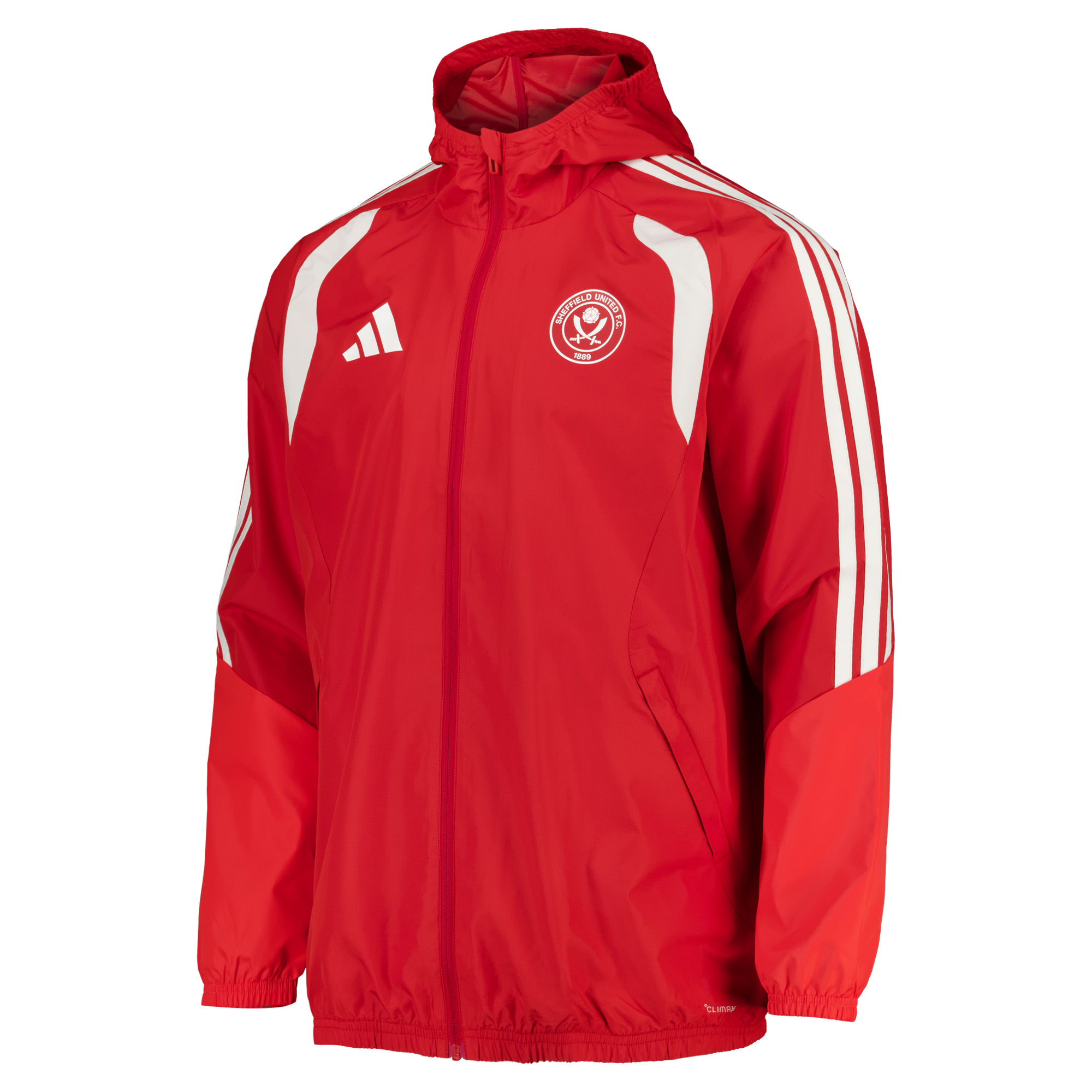 Sheffield United adidas Training All Weather Jacket - Red, , rebel_hi-res