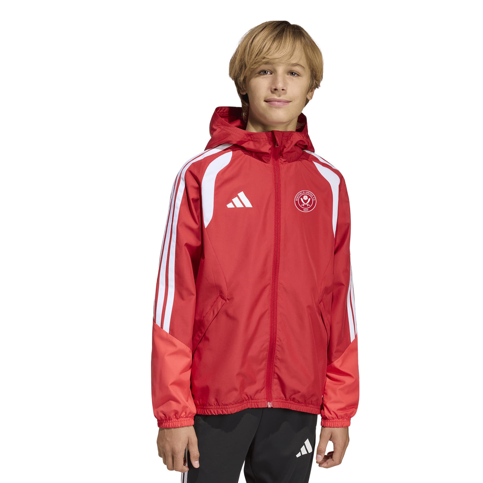 Sheffield United adidas Training All Weather Jacket - Red - Kids