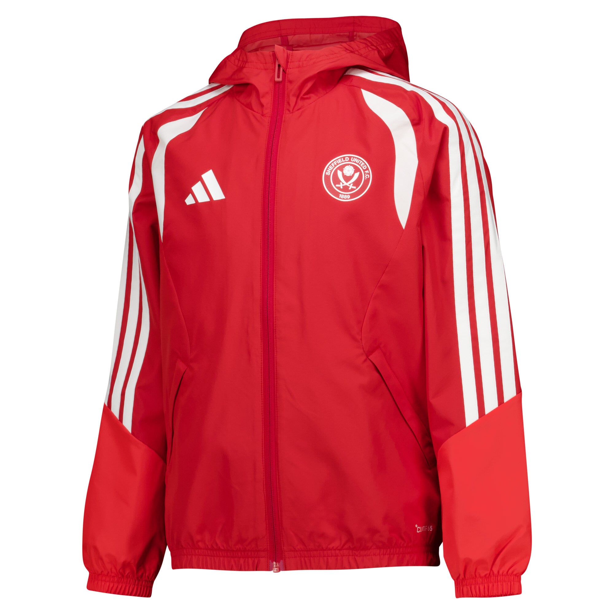 Sheffield United adidas Training All Weather Jacket - Red - Kids, , rebel_hi-res