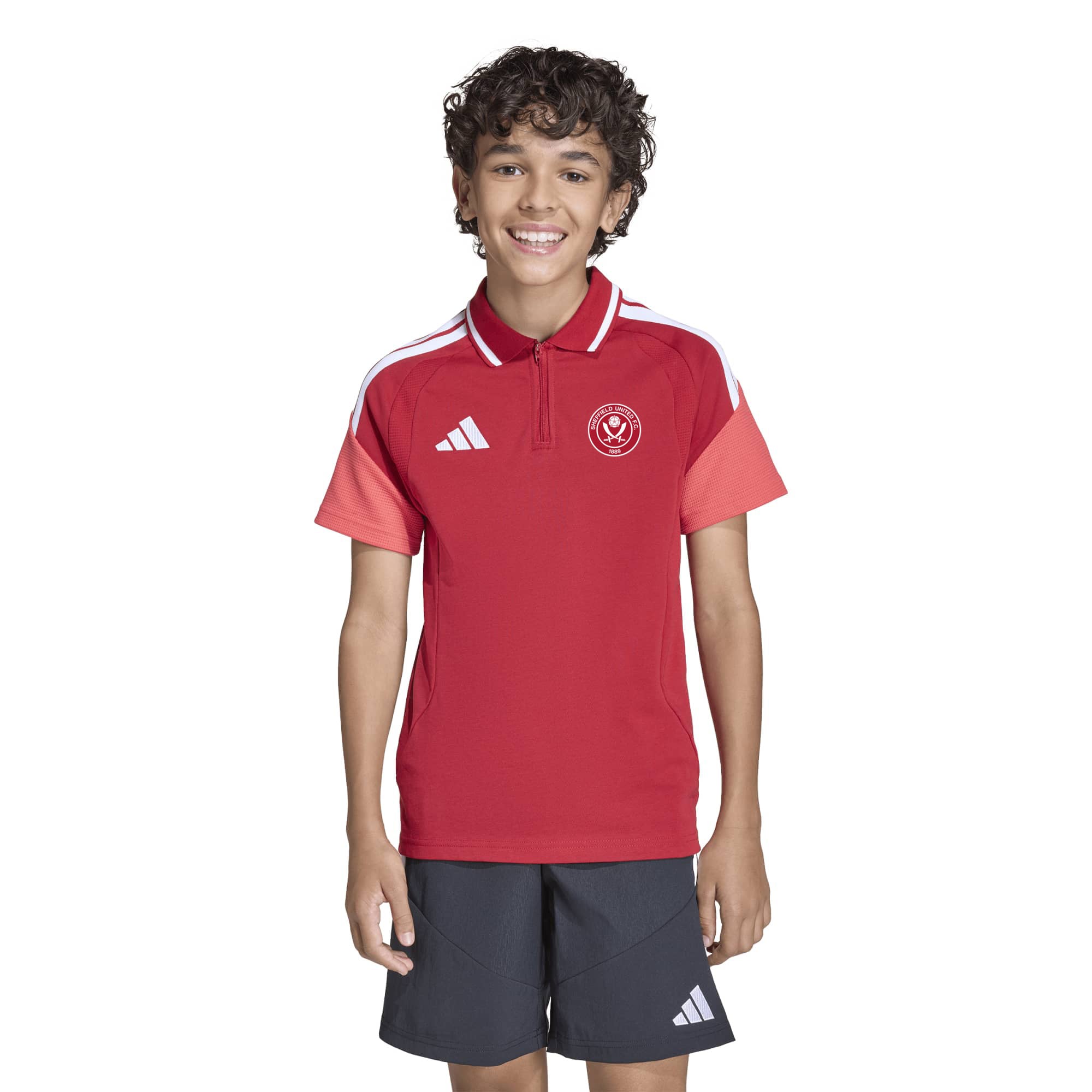 Sheffield United adidas Travel Polo - Red - Kids