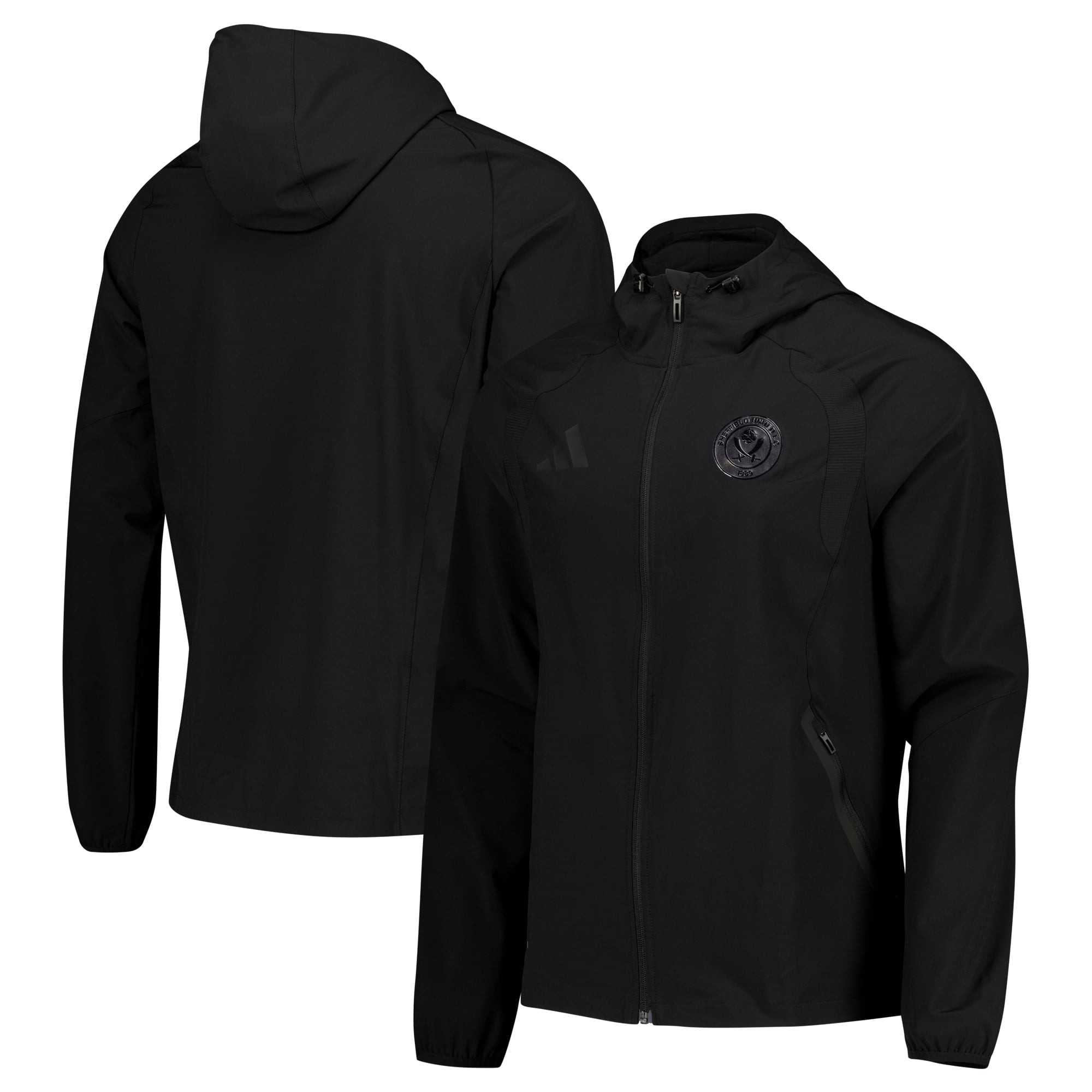 Sheffield United adidas Travel Windbreaker Jacket - Black