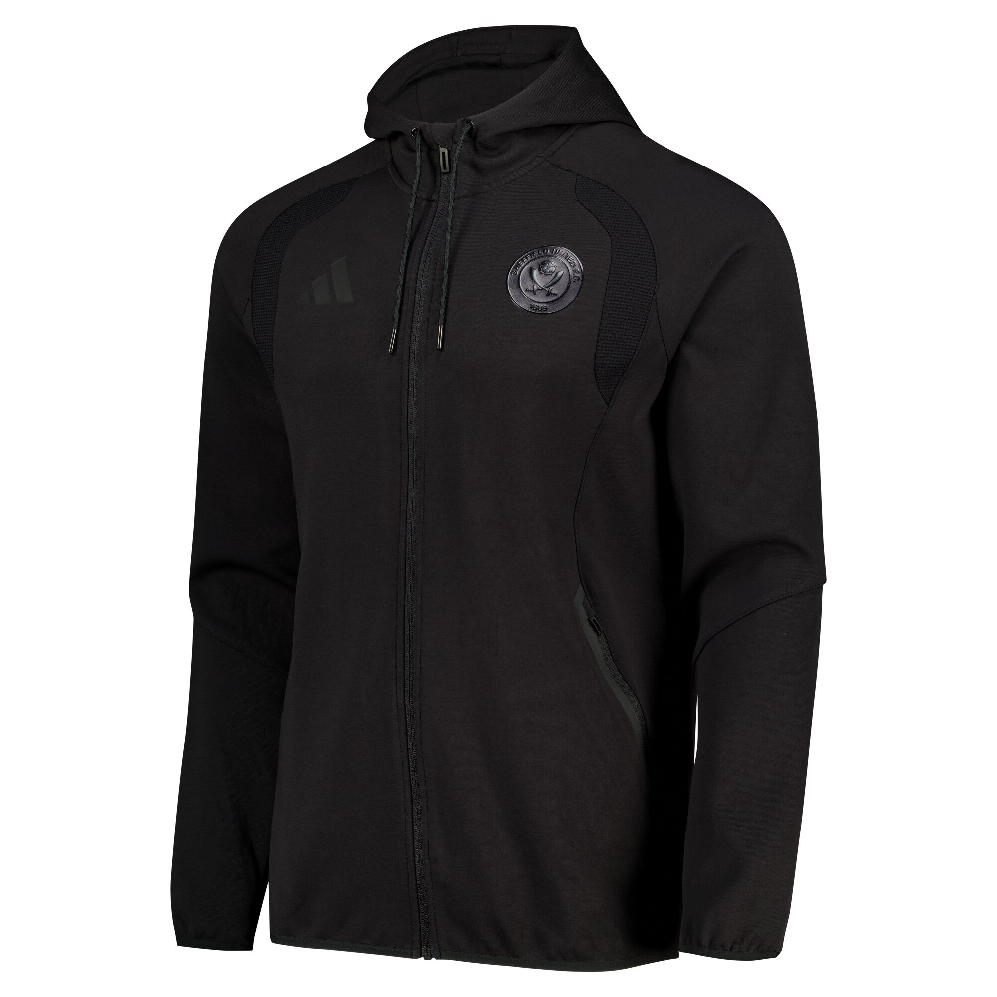 Sheffield United adidas Travel Hoodie - Black, , rebel_hi-res
