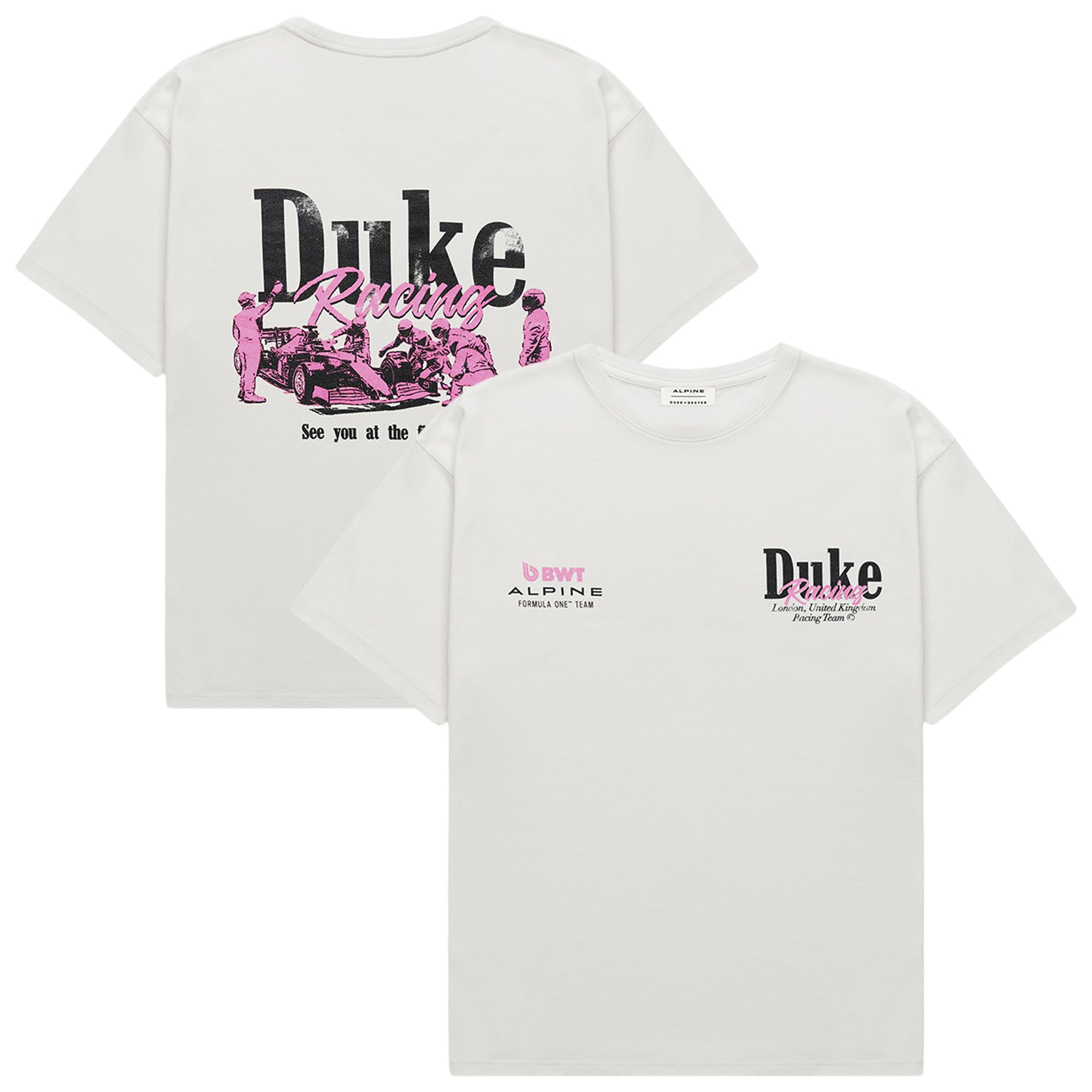 Alpine Duke + Dexter Pink Pit Stop T-Shirt, , rebel_hi-res