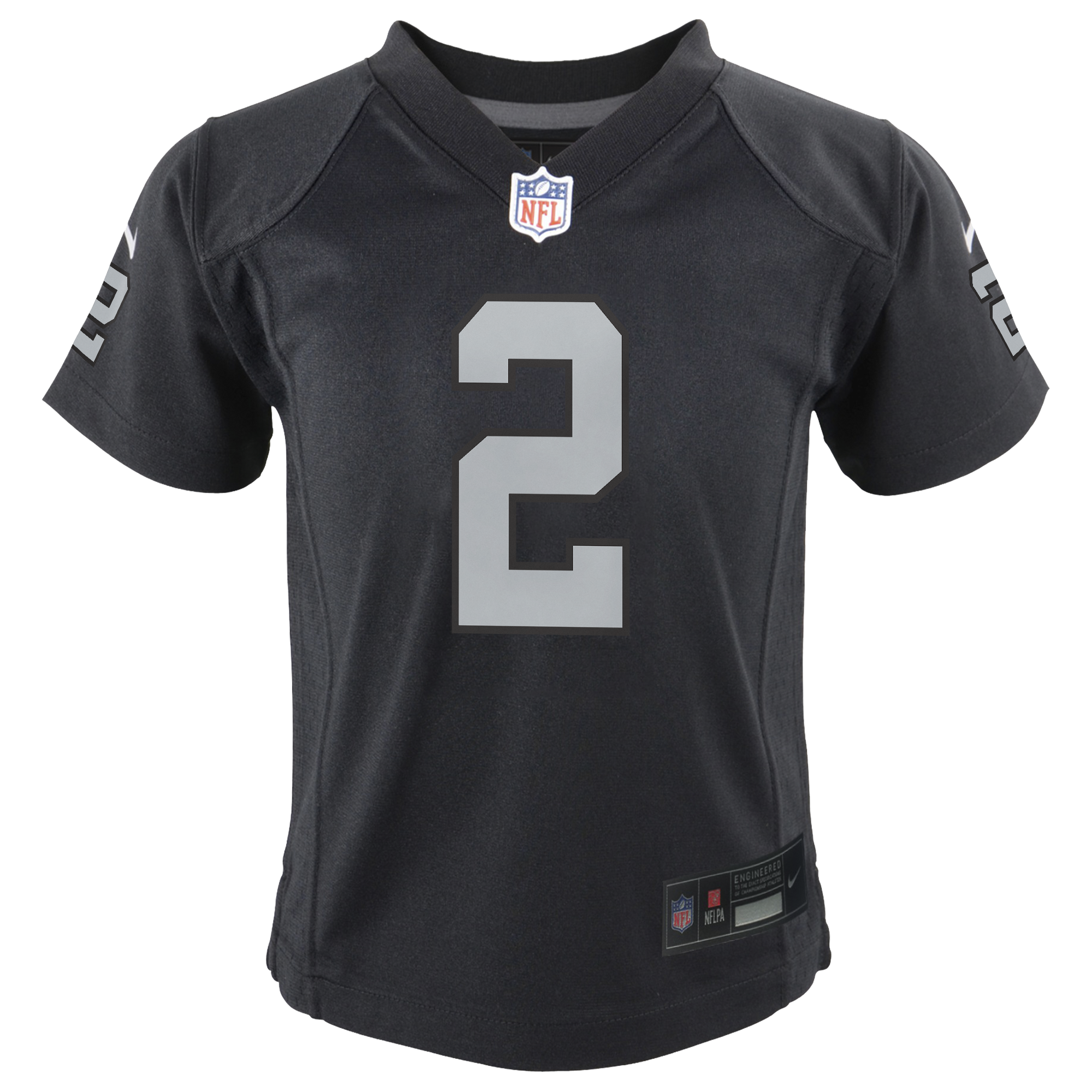 Las Vegas Raiders Home Nike Game Jersey - Black - Ashton Jeanty - Youth, , rebel_hi-res