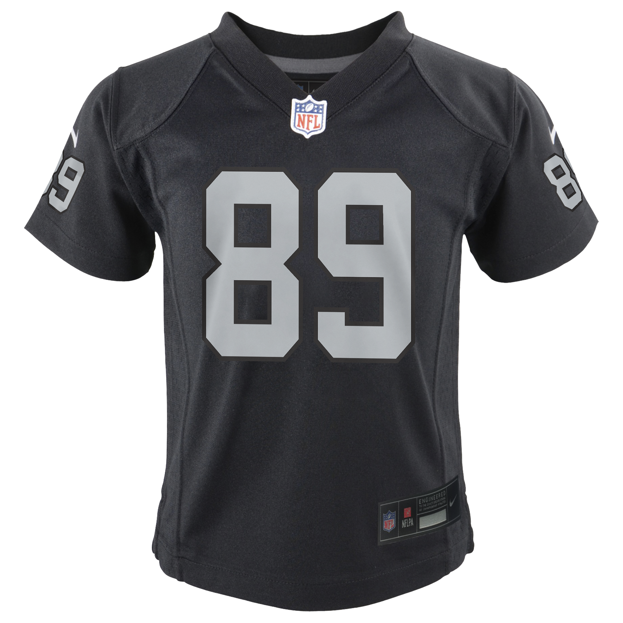 Las Vegas Raiders Home Nike Game Jersey - Black - Brock Bowers - Youth, , rebel_hi-res