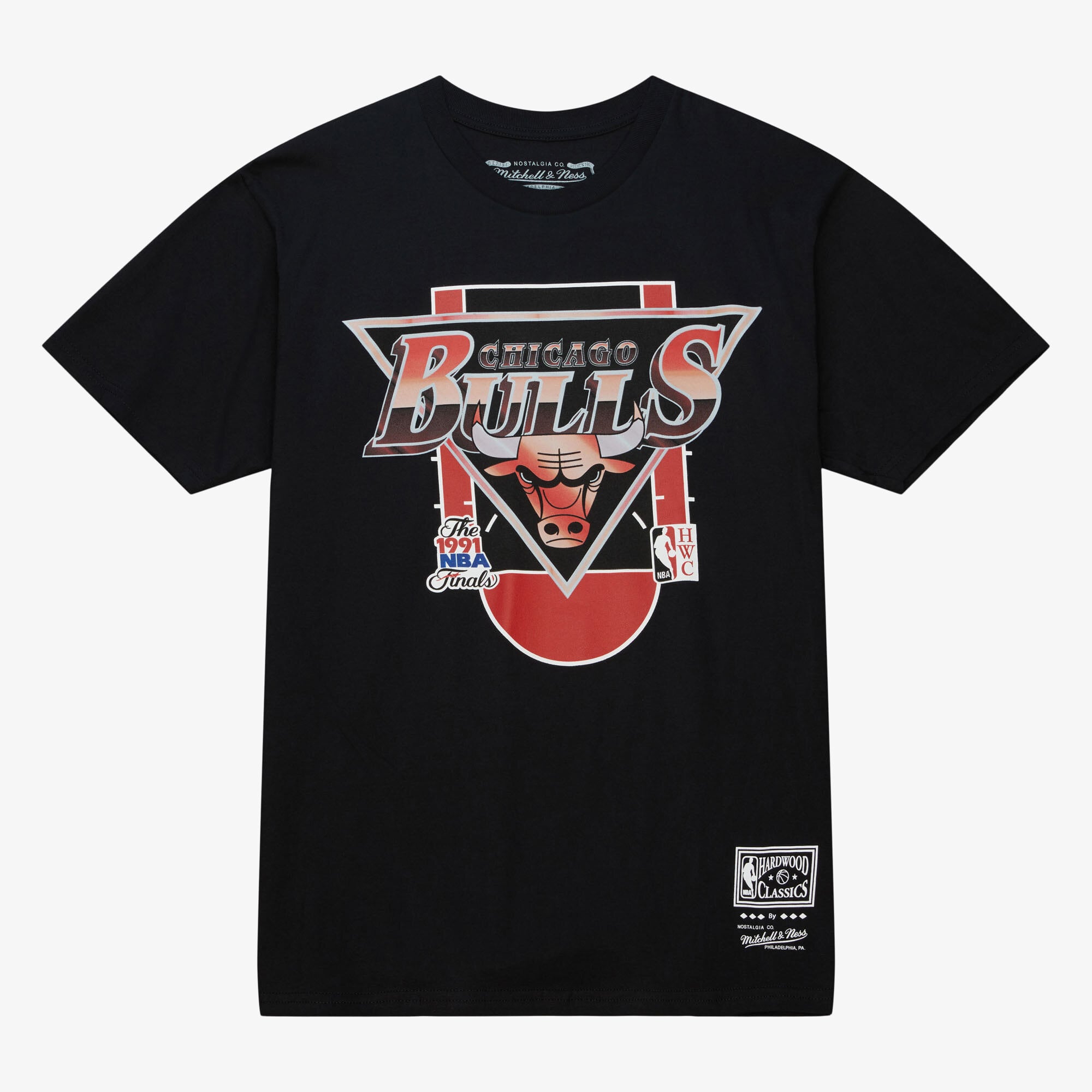 Chicago Bulls Mitchell & Ness Rock On Tour Ss Hardwood Classics T-Shirt - Black - Mens