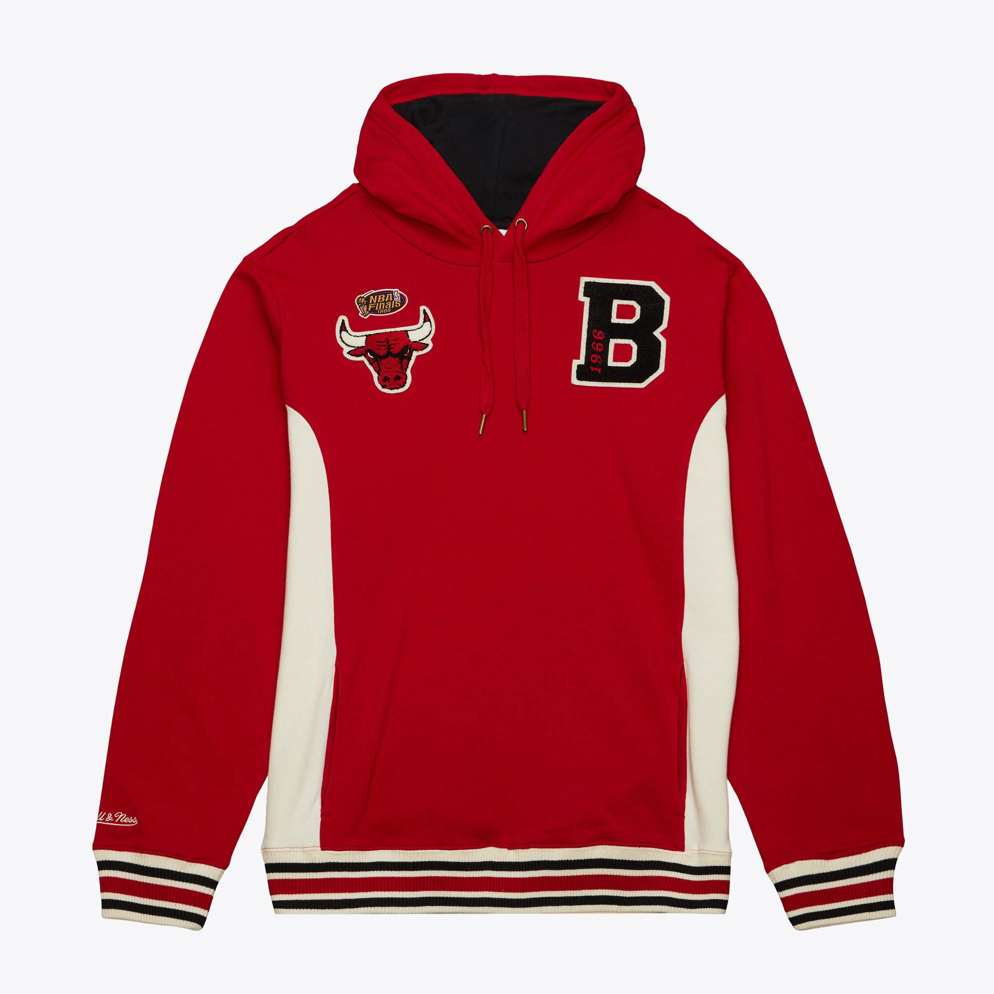 Chicago Bulls Mitchell & Ness Team Legacy French Terry Hoodie - Scarlet - Mens, , rebel_hi-res