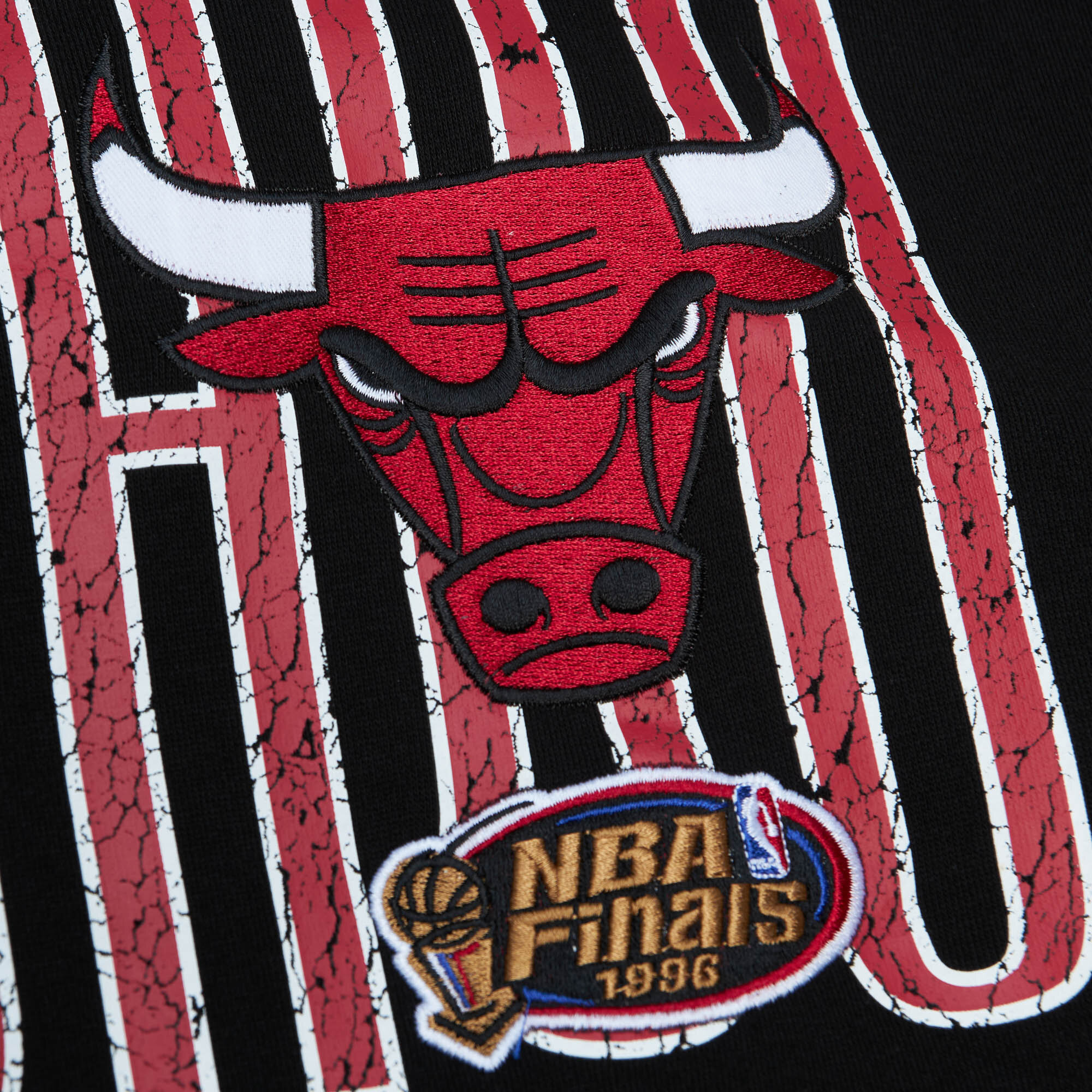 Chicago Bulls Mitchell & Ness Team Og Fleece 2.0 - Black - Mens, , rebel_hi-res