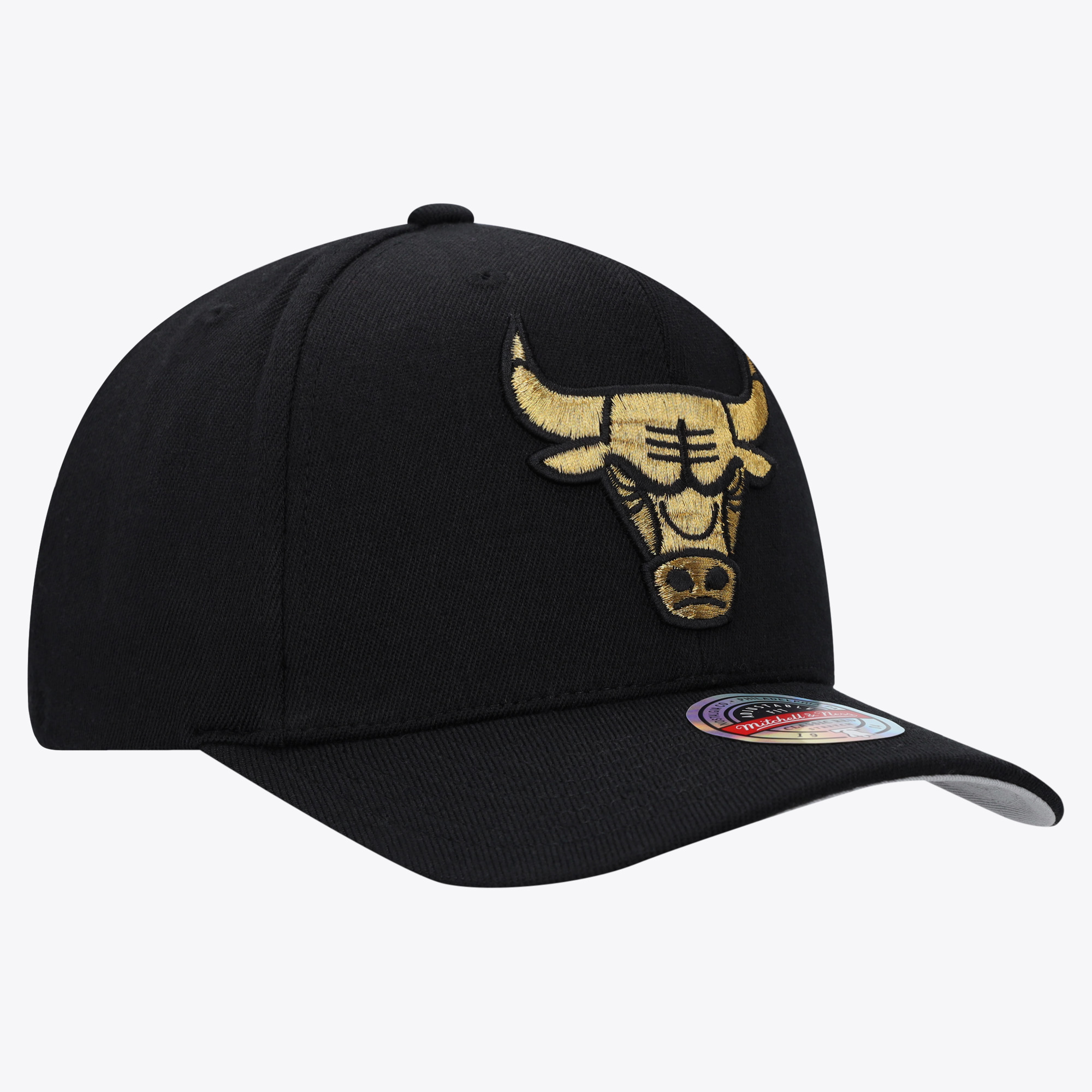 Chicago Bulls Mitchell & Ness Topperz Finals Cap - Gold/Black - Mens, , rebel_hi-res