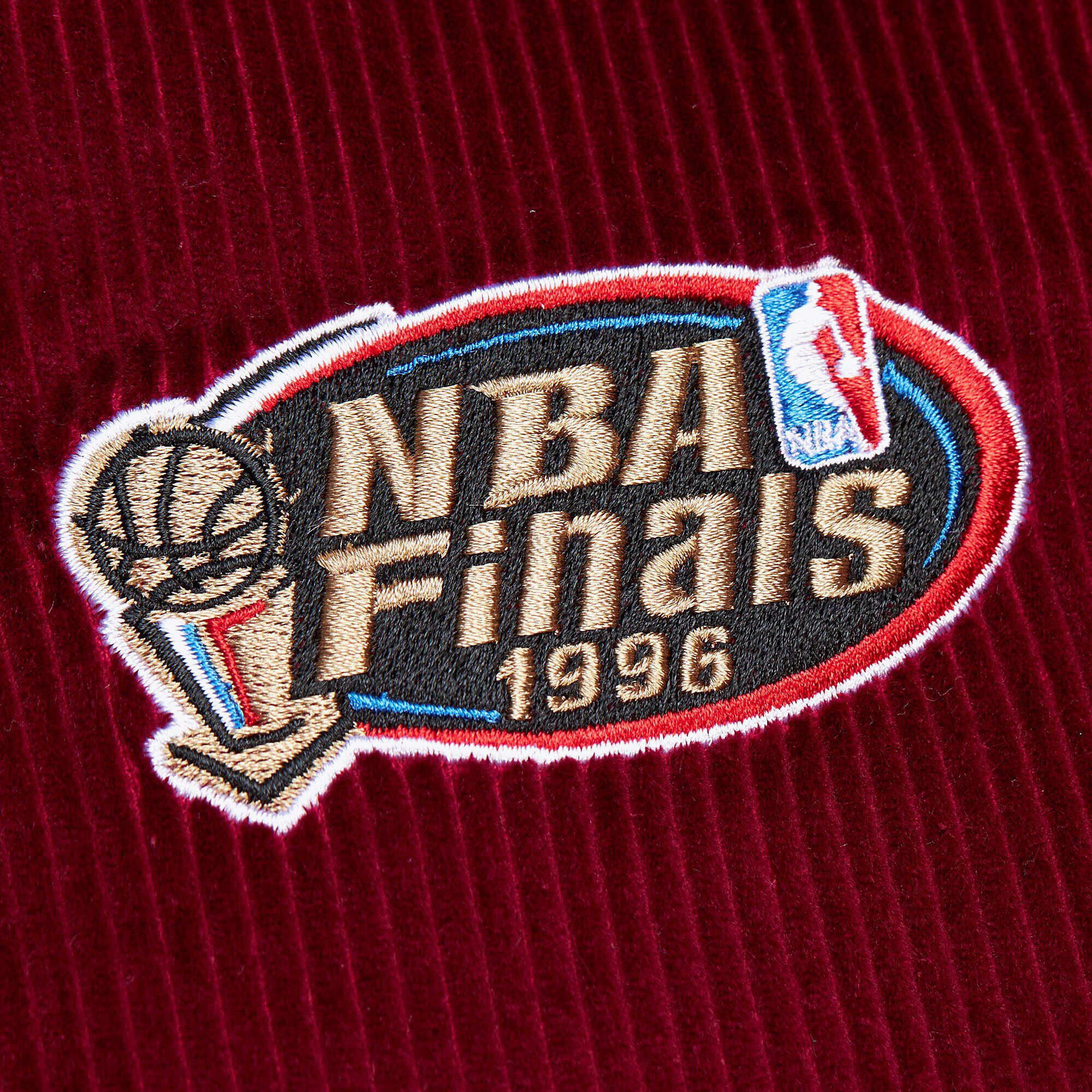 Chicago Bulls Mitchell & Ness Collegiate Coaches Jacket - Dark Red - Mens, , rebel_hi-res