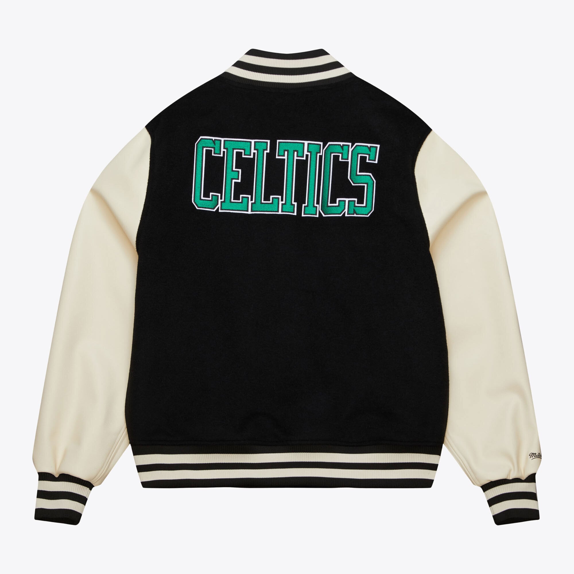 Boston Celtics Mitchell & Ness Varsity Jacket - Black - Mens, , rebel_hi-res