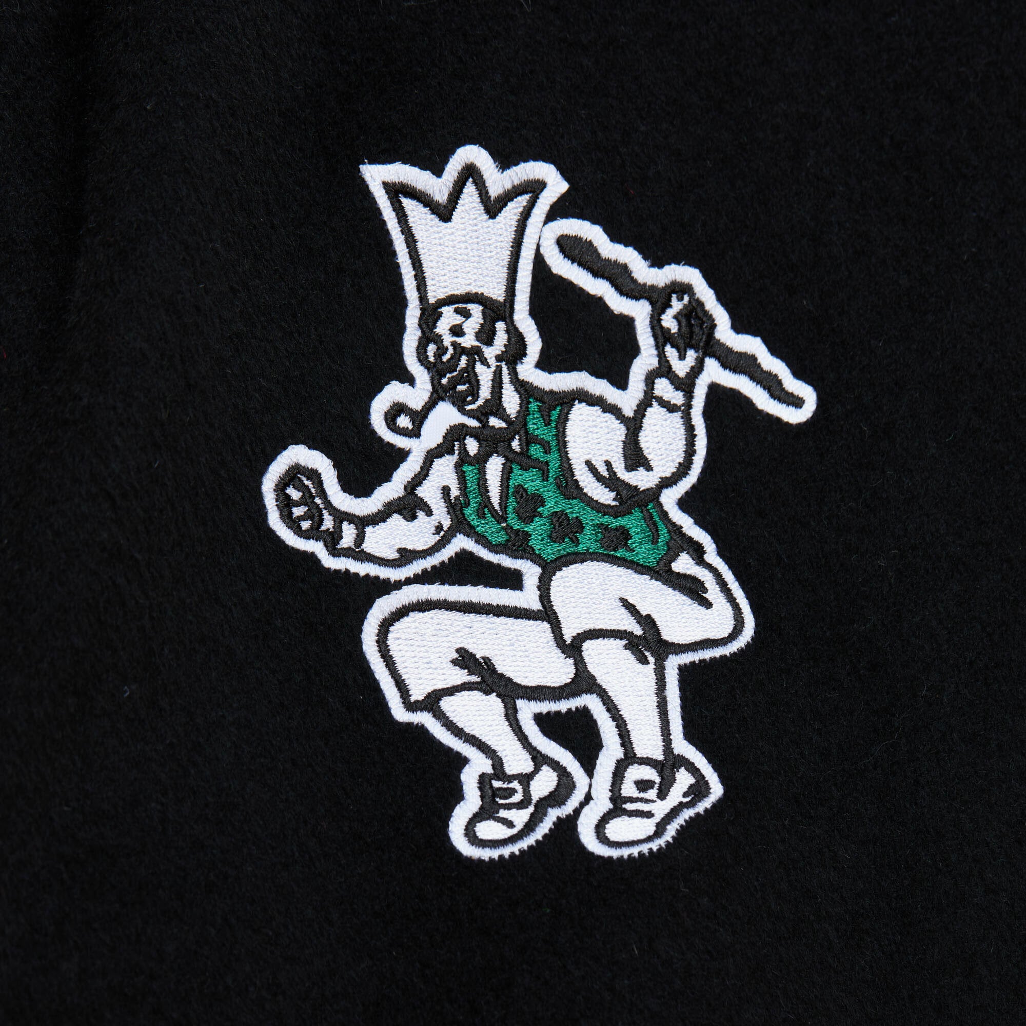 Boston Celtics Mitchell & Ness Varsity Jacket - Black - Mens, , rebel_hi-res