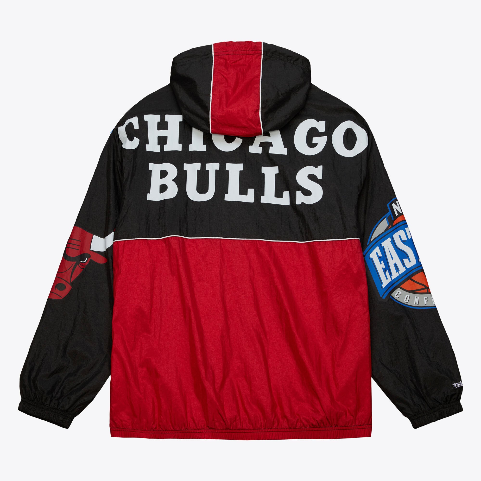 Chicago Bulls Mitchell & Ness Team Og 2.0 Anorak Windbreaker - Black - Mens, , rebel_hi-res