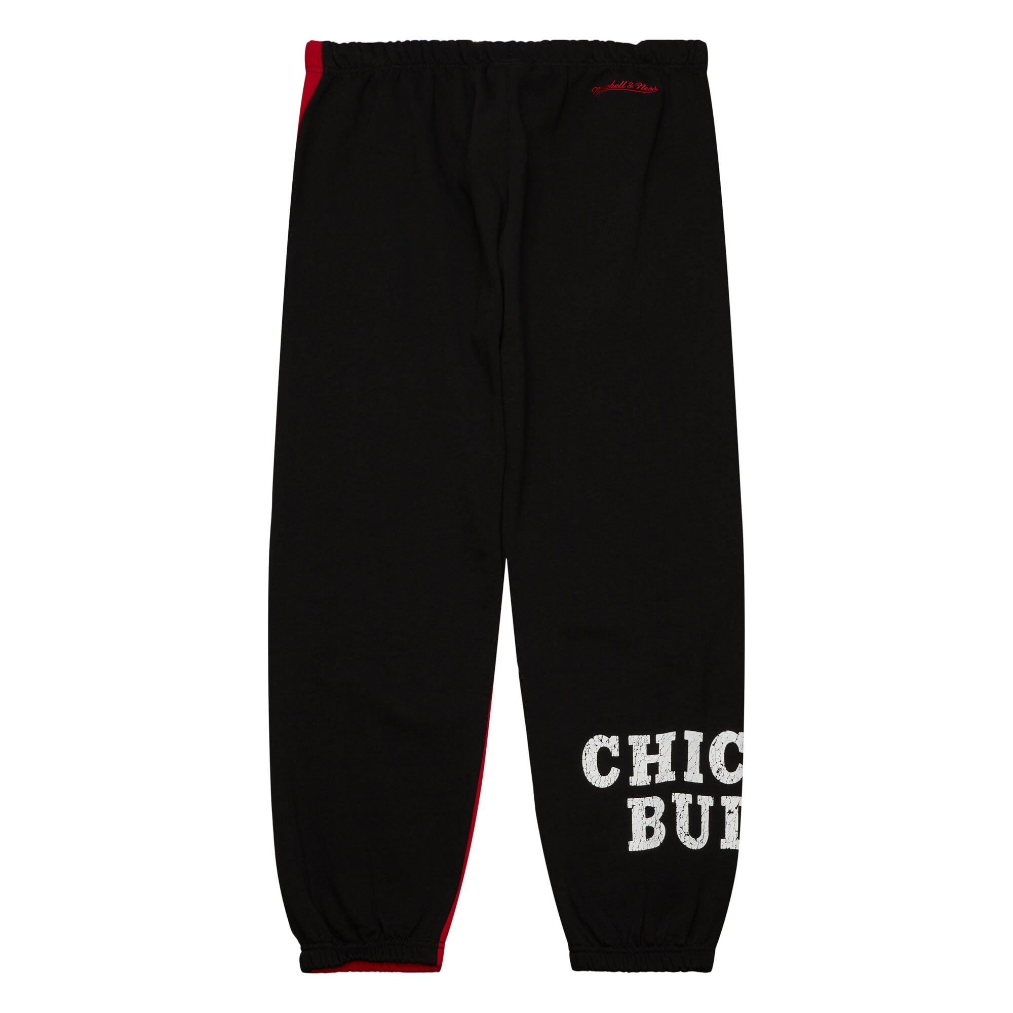 Chicago Bulls Mitchell & Ness Team Og 2.0 Fleece Pants - Black - Mens, , rebel_hi-res