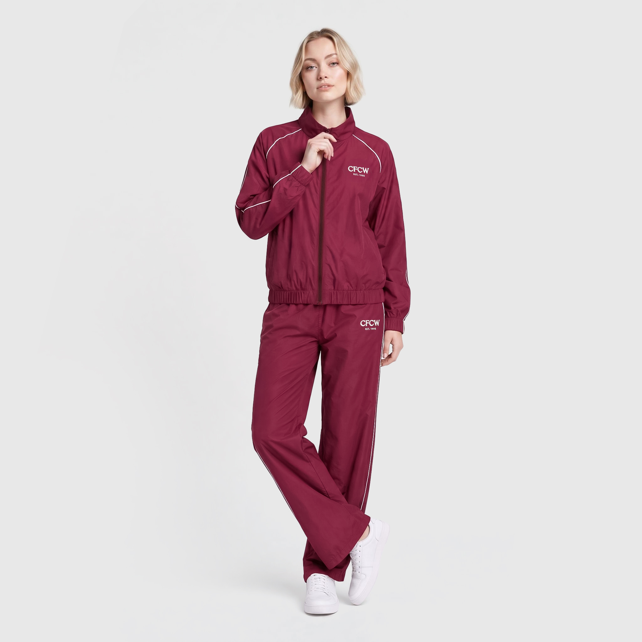 Chelsea CFCW Windbreaker Jacket - Maroon - Womens, , rebel_hi-res