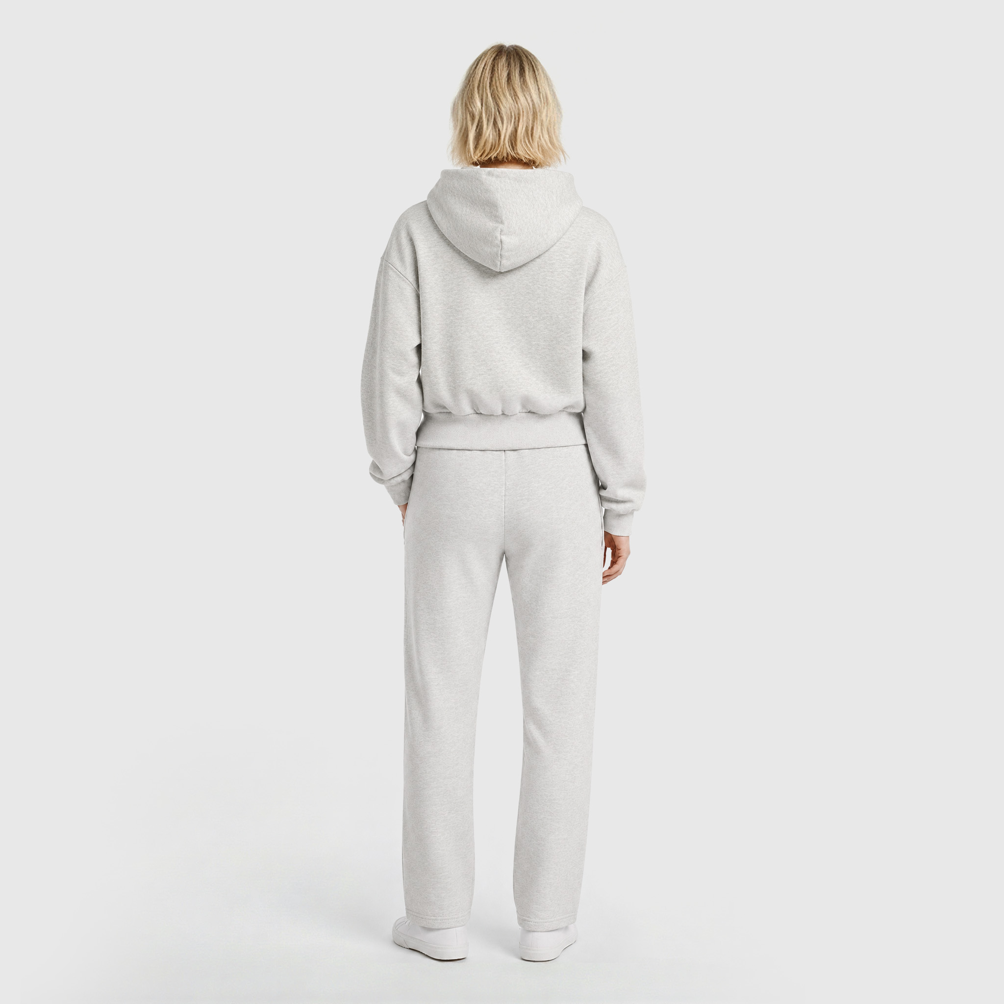 Chelsea CFCW Cropped Hoodie - Grey Marl -Womens, , rebel_hi-res