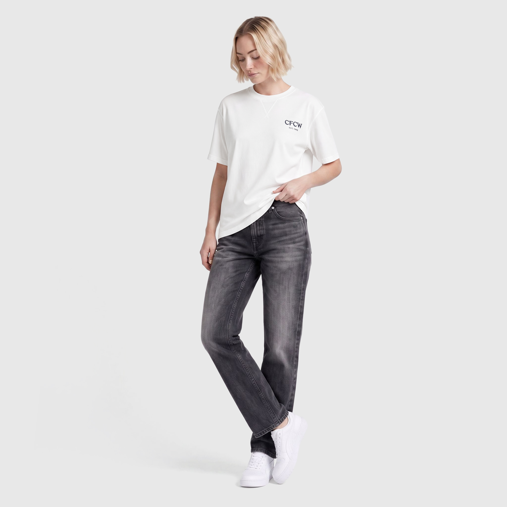 Chelsea CFCW Boxy Fit T-Shirt - White - Womens, , rebel_hi-res