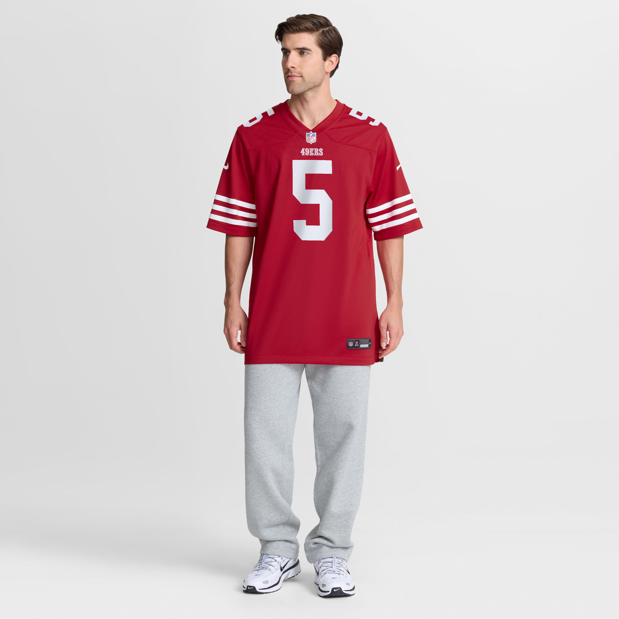 San Francisco 49ers Nike Game Home Jersey - Scarlet - Mike Evans - Mens, , rebel_hi-res