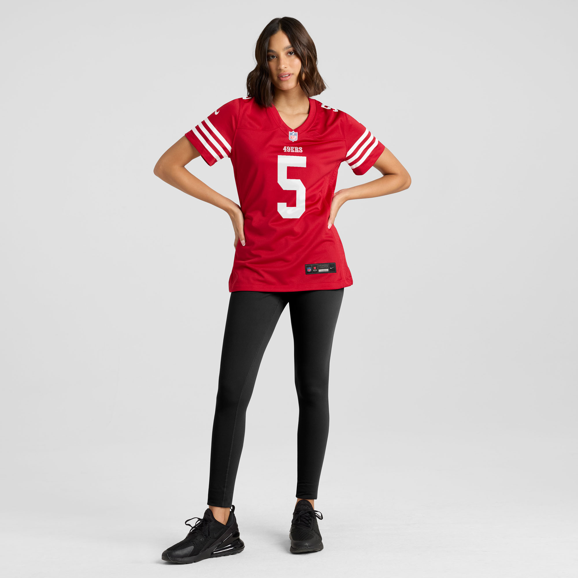 San Francisco 49ers Nike Game Home Jersey - Scarlet - Mike Evans - Womens, , rebel_hi-res