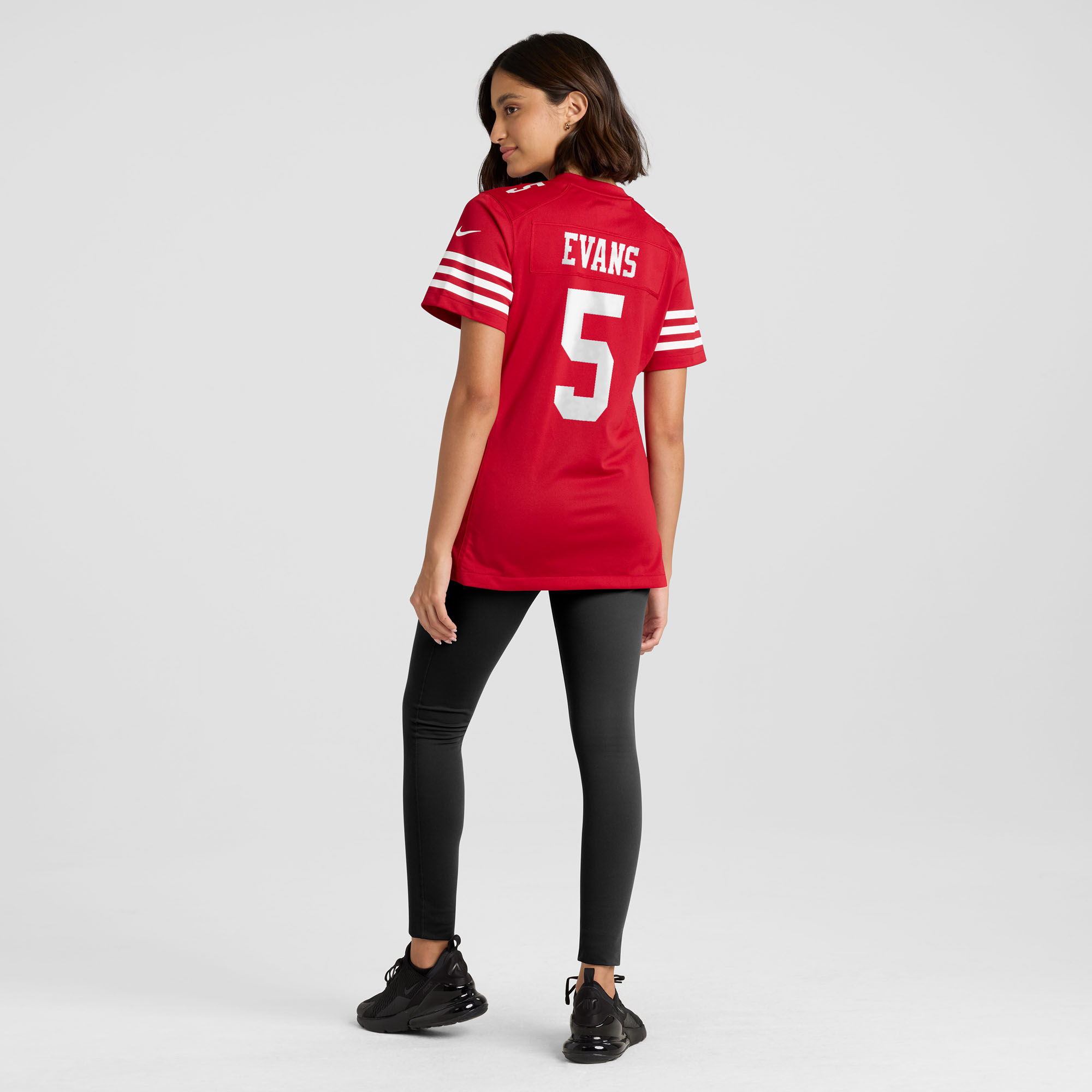 San Francisco 49ers Nike Game Home Jersey - Scarlet - Mike Evans - Womens, , rebel_hi-res