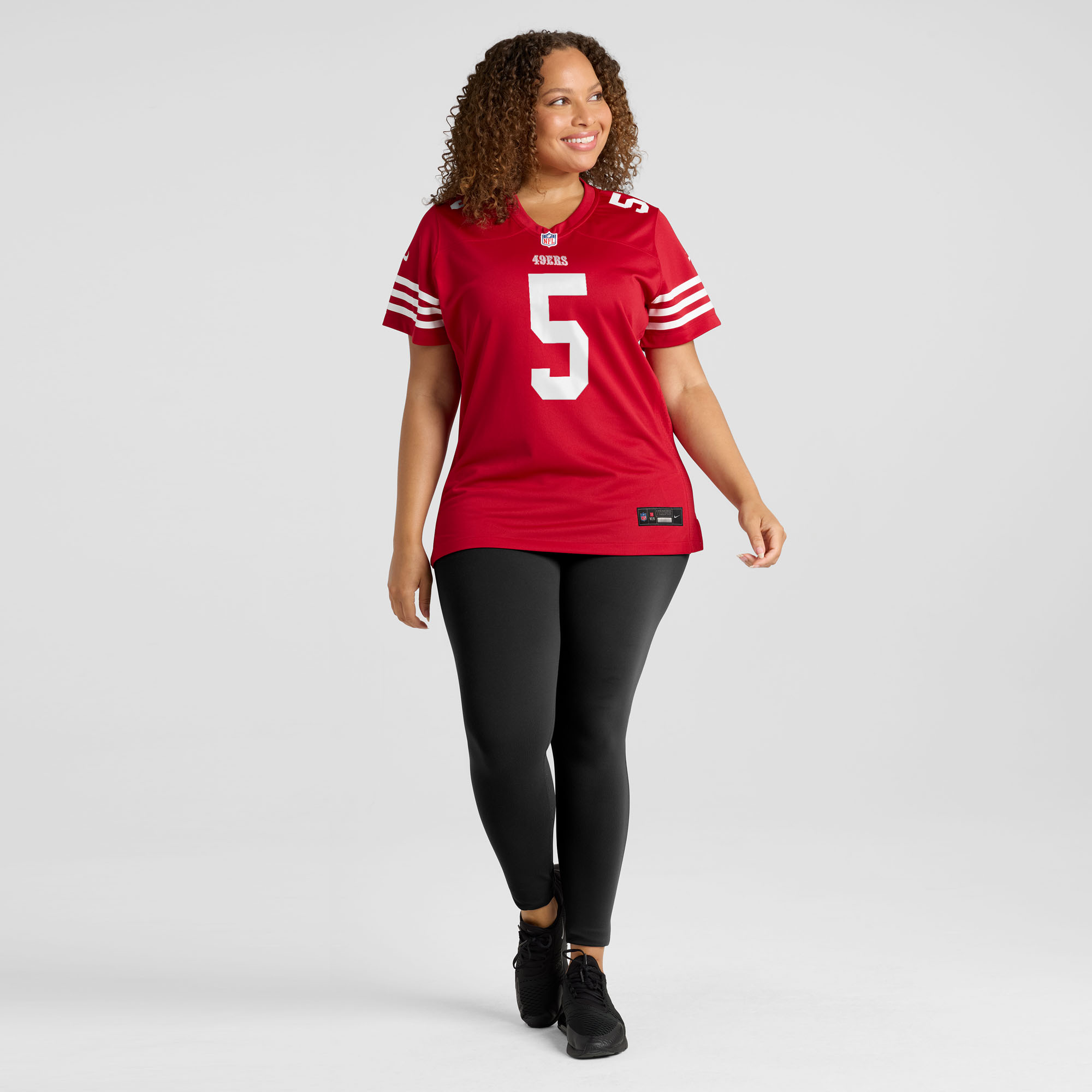 San Francisco 49ers Nike Game Home Jersey - Scarlet - Mike Evans - Womens, , rebel_hi-res