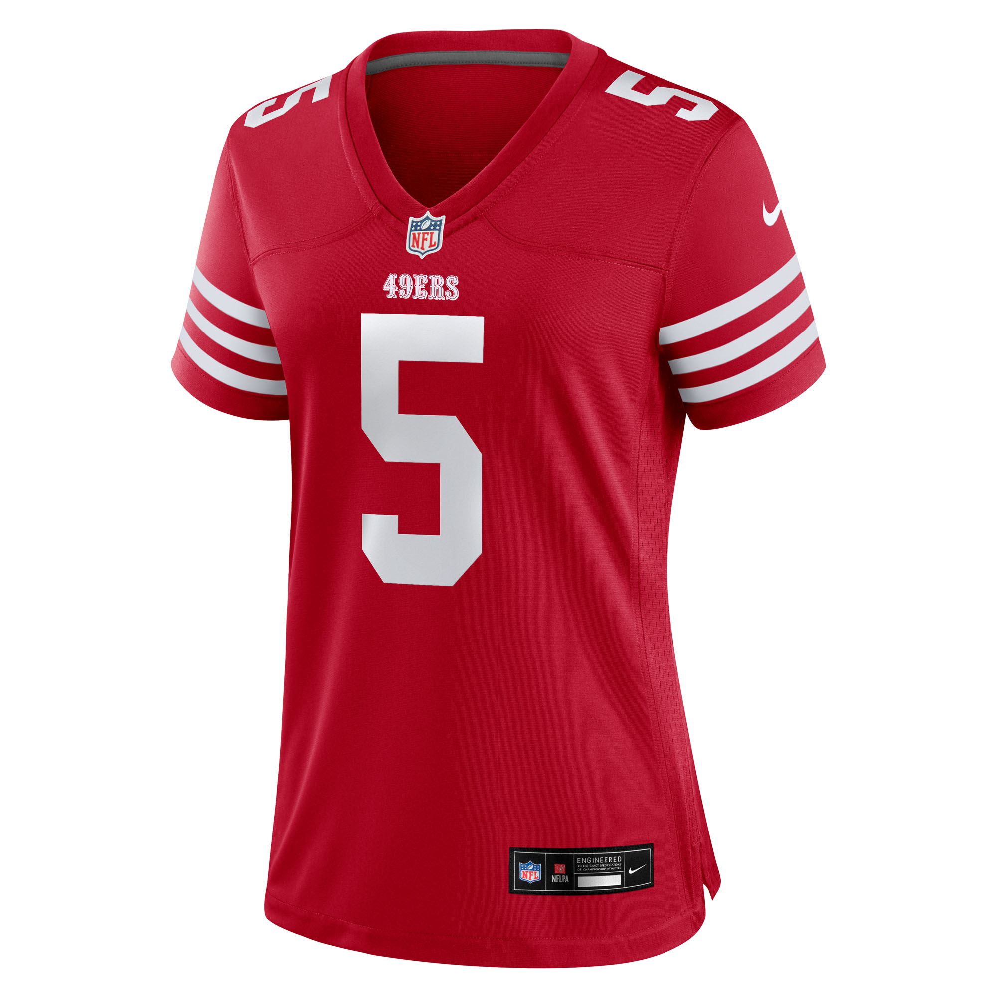 San Francisco 49ers Nike Game Home Jersey - Scarlet - Mike Evans - Womens, , rebel_hi-res
