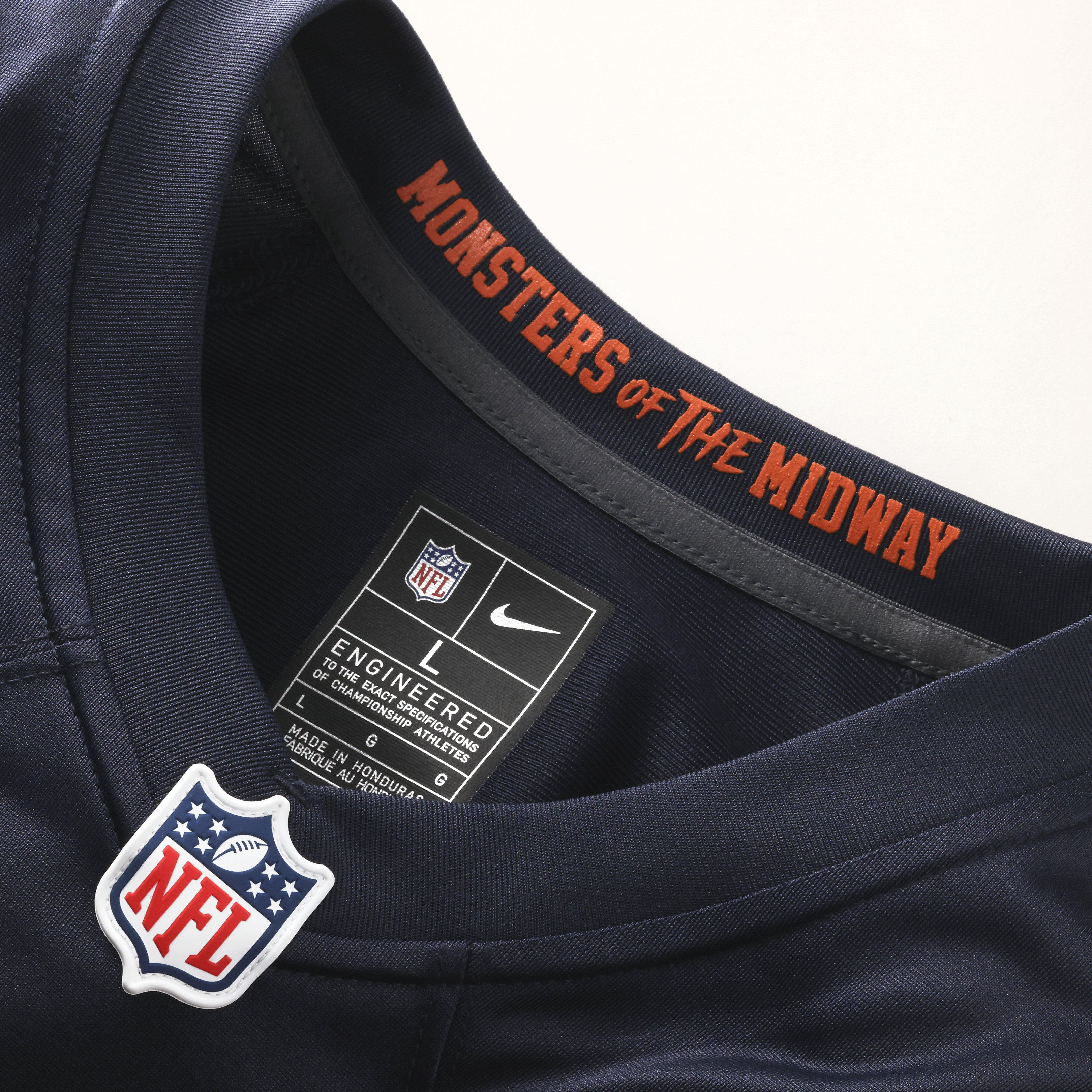Chicago Bears Nike Rivalries Game Jersey - Navy - Caleb Williams - Mens, , rebel_hi-res