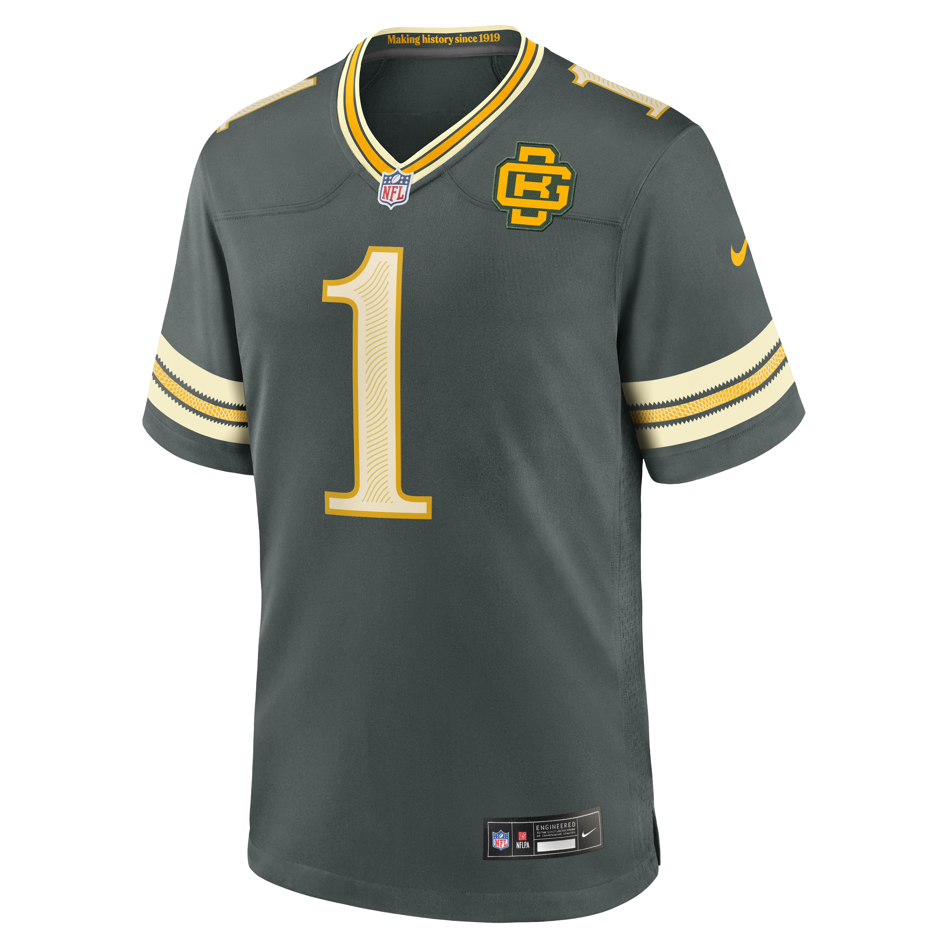 Green Bay Packers Nike Rivalries Game Jersey - Green - Micah Parsons - Mens, , rebel_hi-res