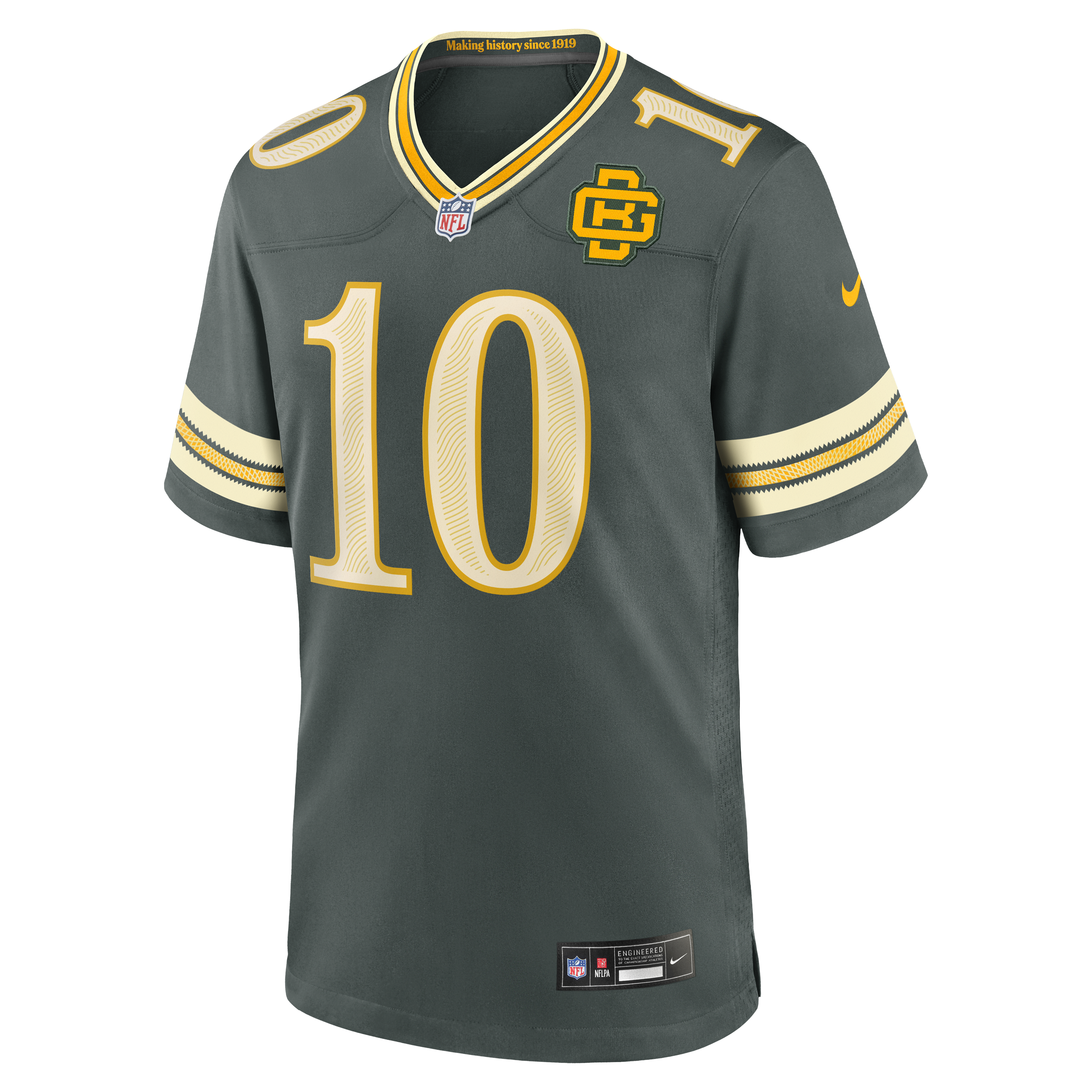 Green Bay Packers Nike Rivalries Game Jersey - Green - Jordan Love - Mens, , rebel_hi-res