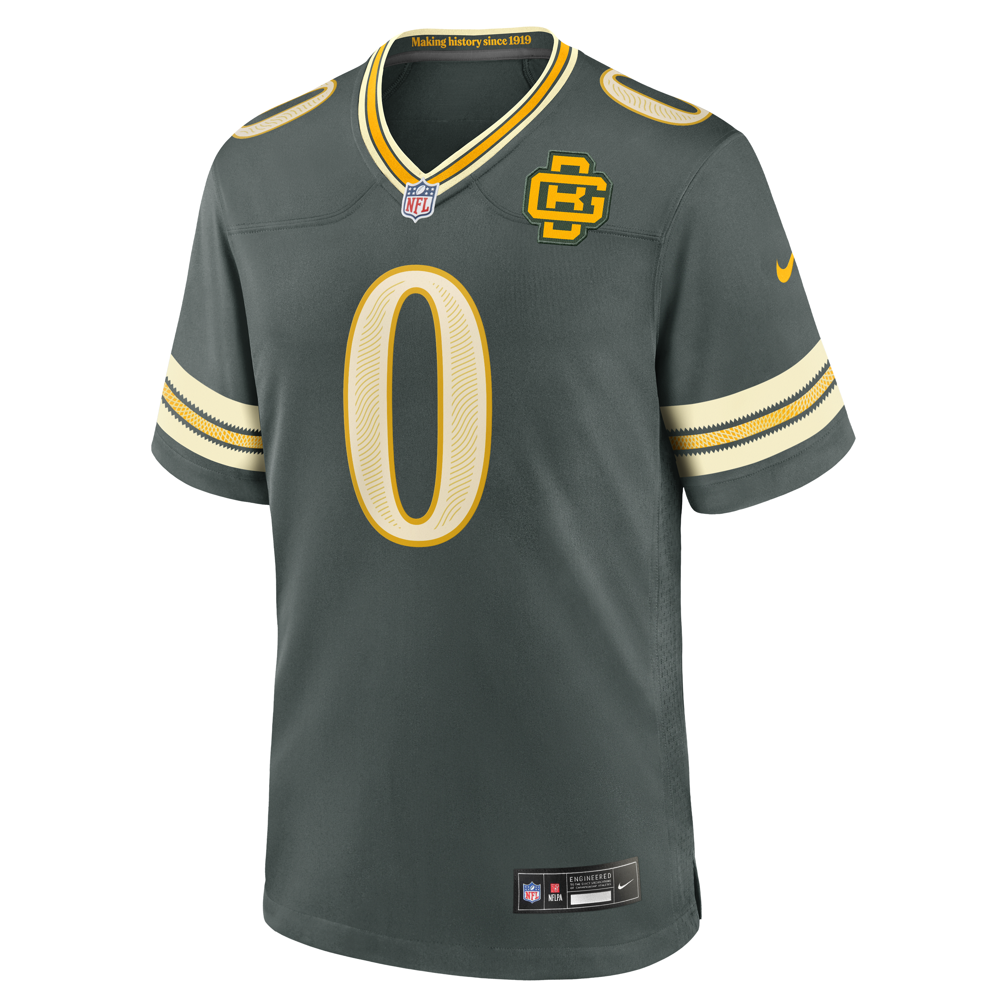 Green Bay Packers Nike Rivalries Game Jersey - Green - Matthew Golden - Mens, , rebel_hi-res