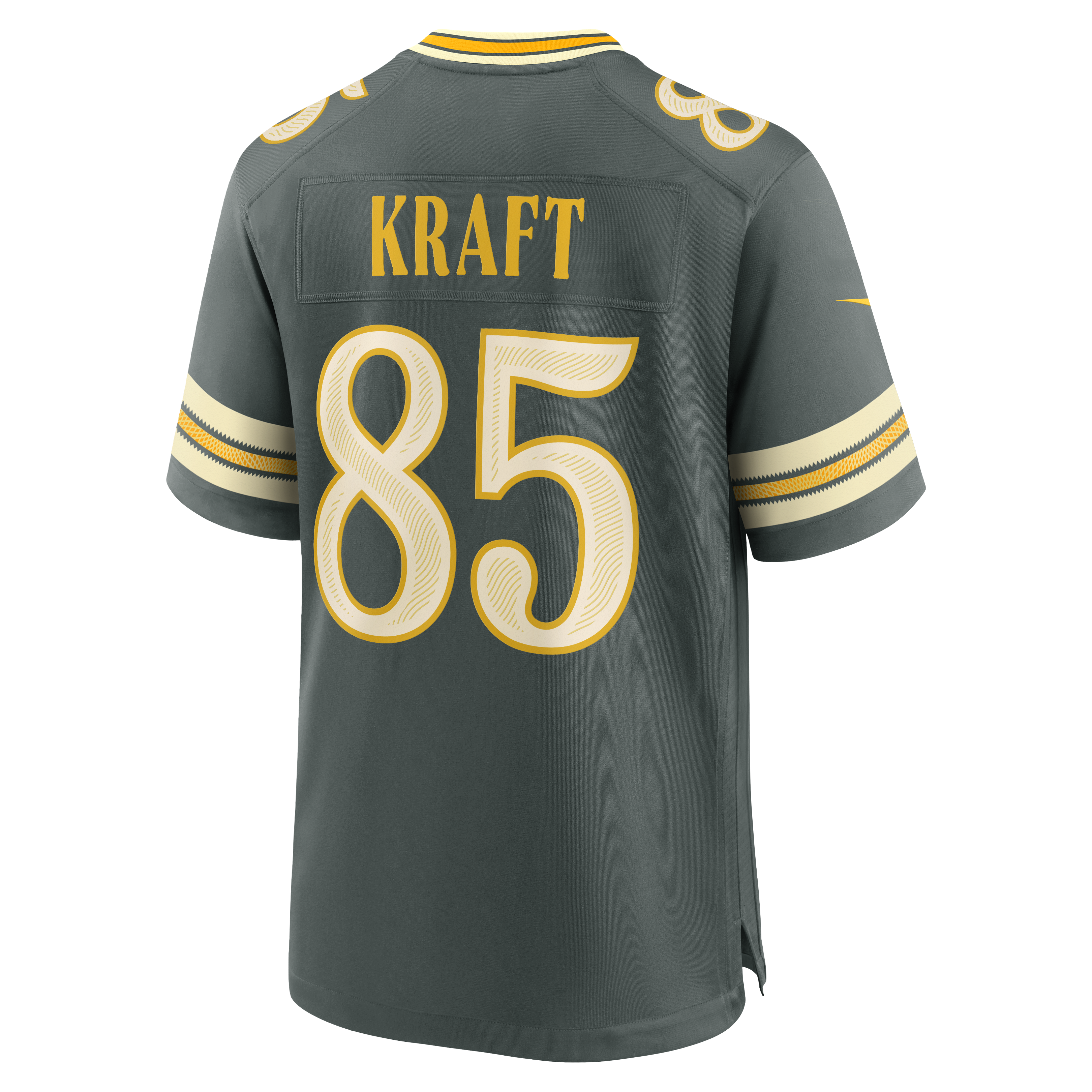 Green Bay Packers Nike Rivalries Game Jersey - Green - Tucker Kraft - Mens, , rebel_hi-res