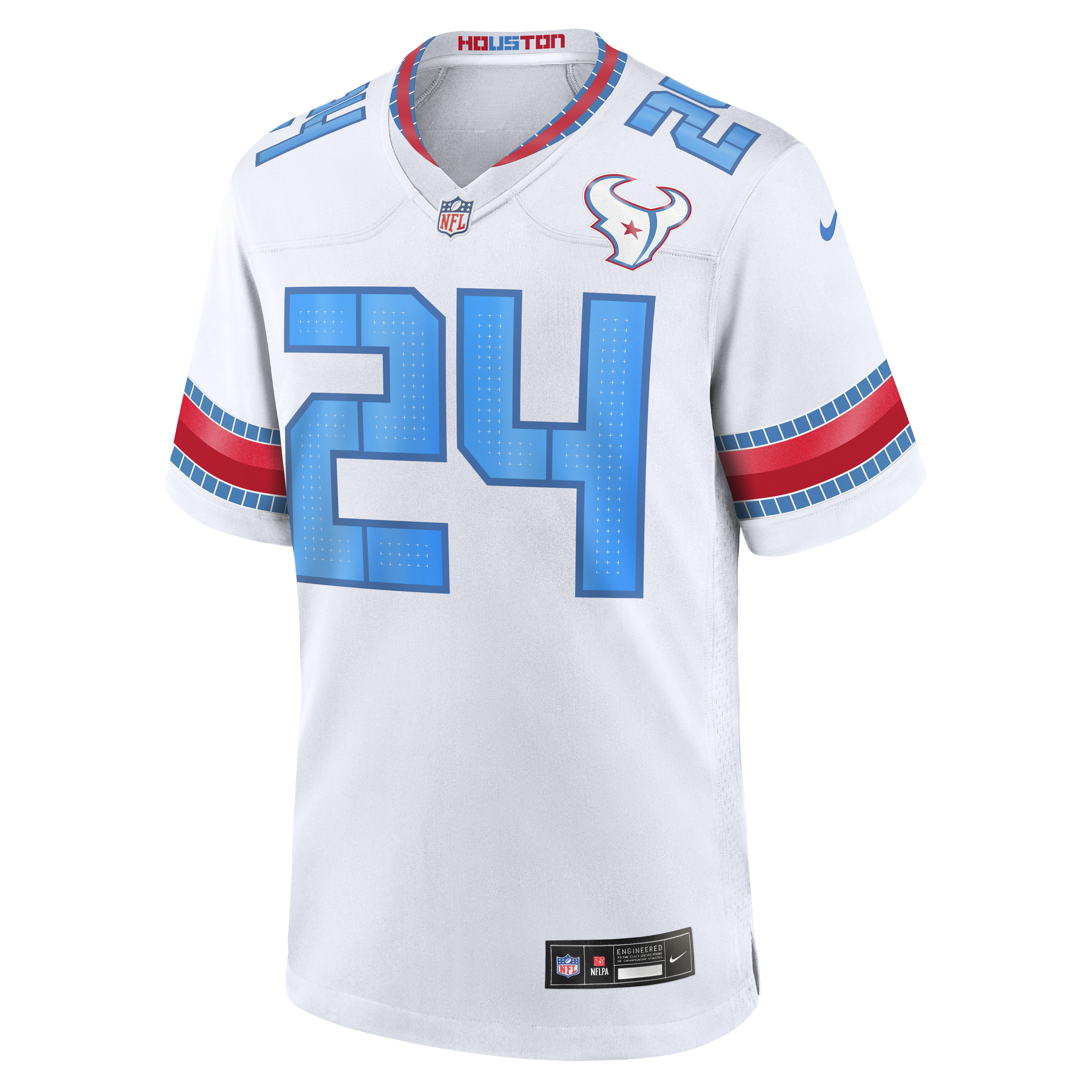 Houston Texans Nike Rivalries Game Jersey - White - Derek Stingley Jr. - Mens, , rebel_hi-res