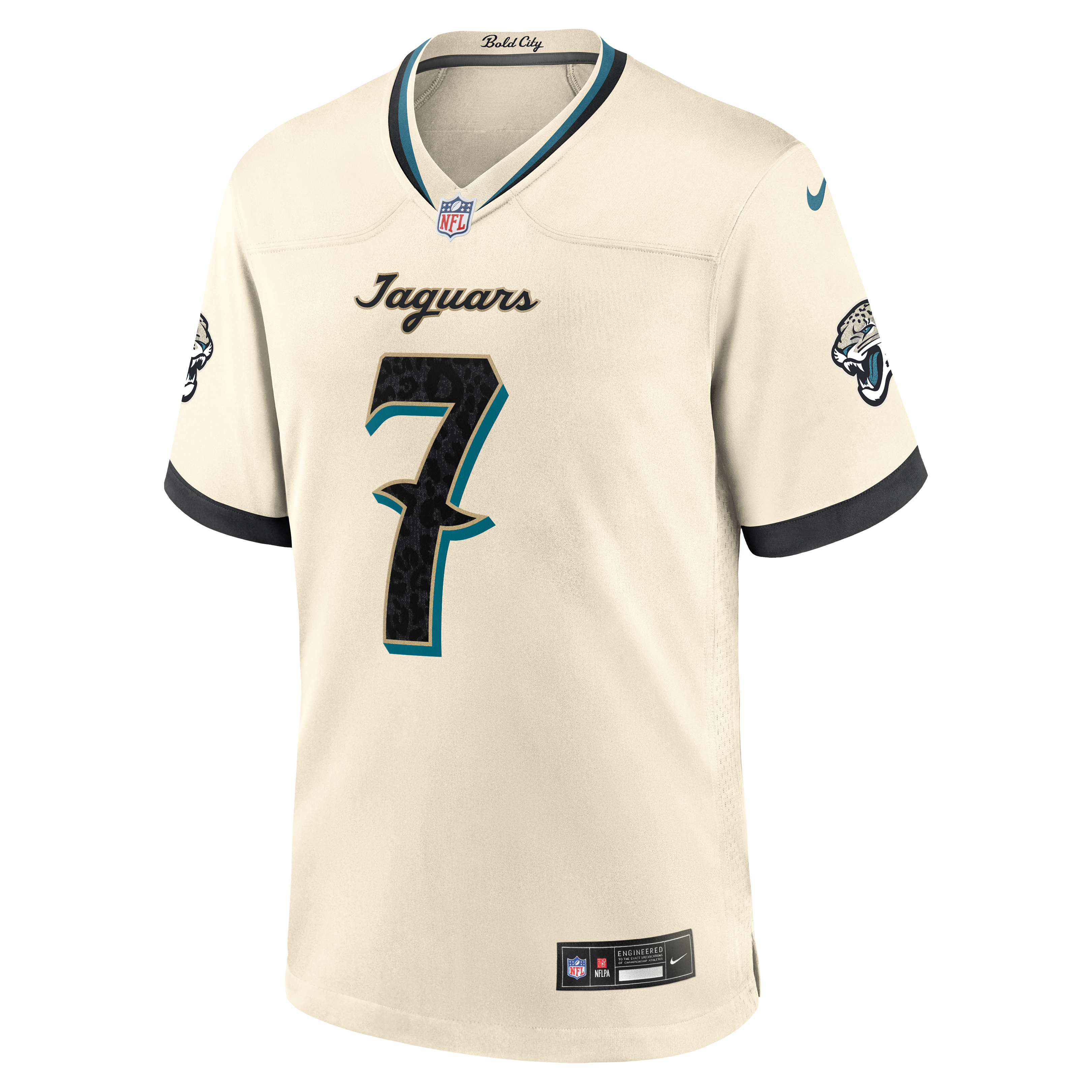 Jacksonville Jaguars Nike Rivalries Game Jersey - Natural - Brian Thomas Jr. - Mens, , rebel_hi-res