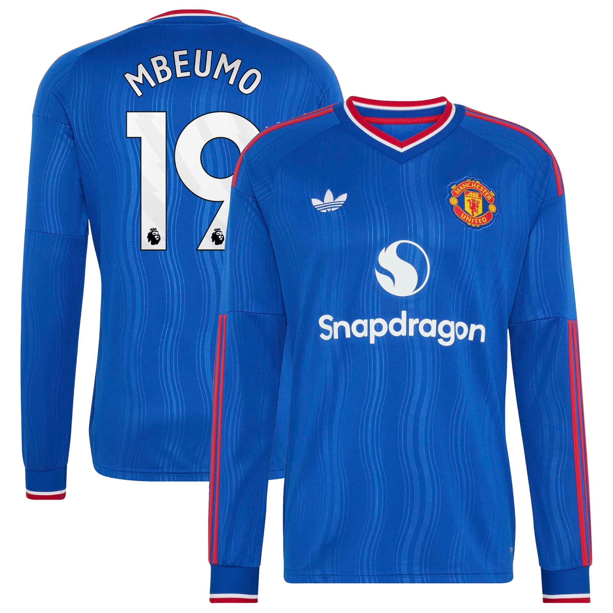 Manchester United adidas Away Shirt 2026-27 - Long Sleeve with Mbeumo 19 printing