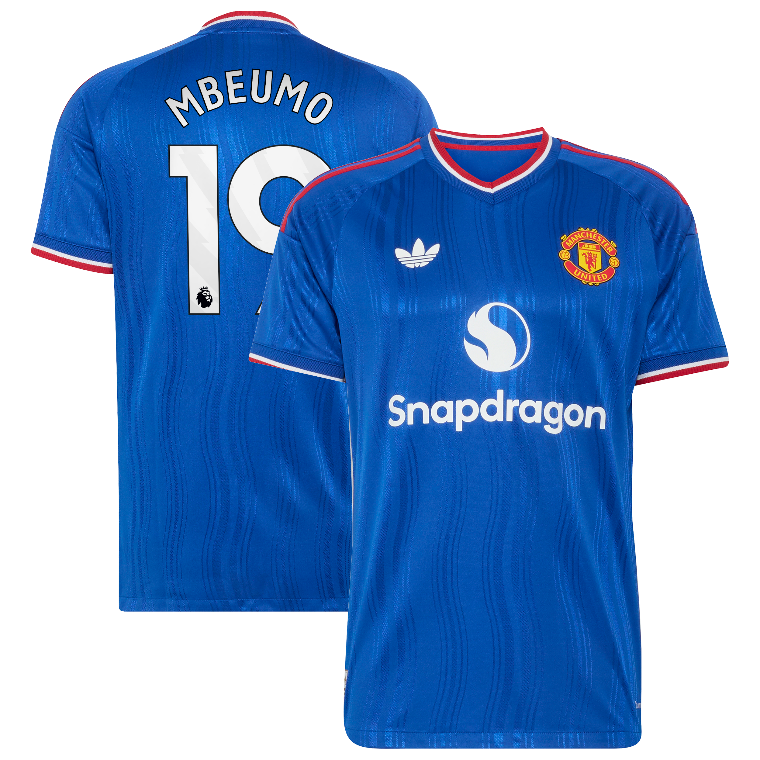 Manchester United adidas Away Authentic Shirt 2026-27 with Mbeumo 19 printing