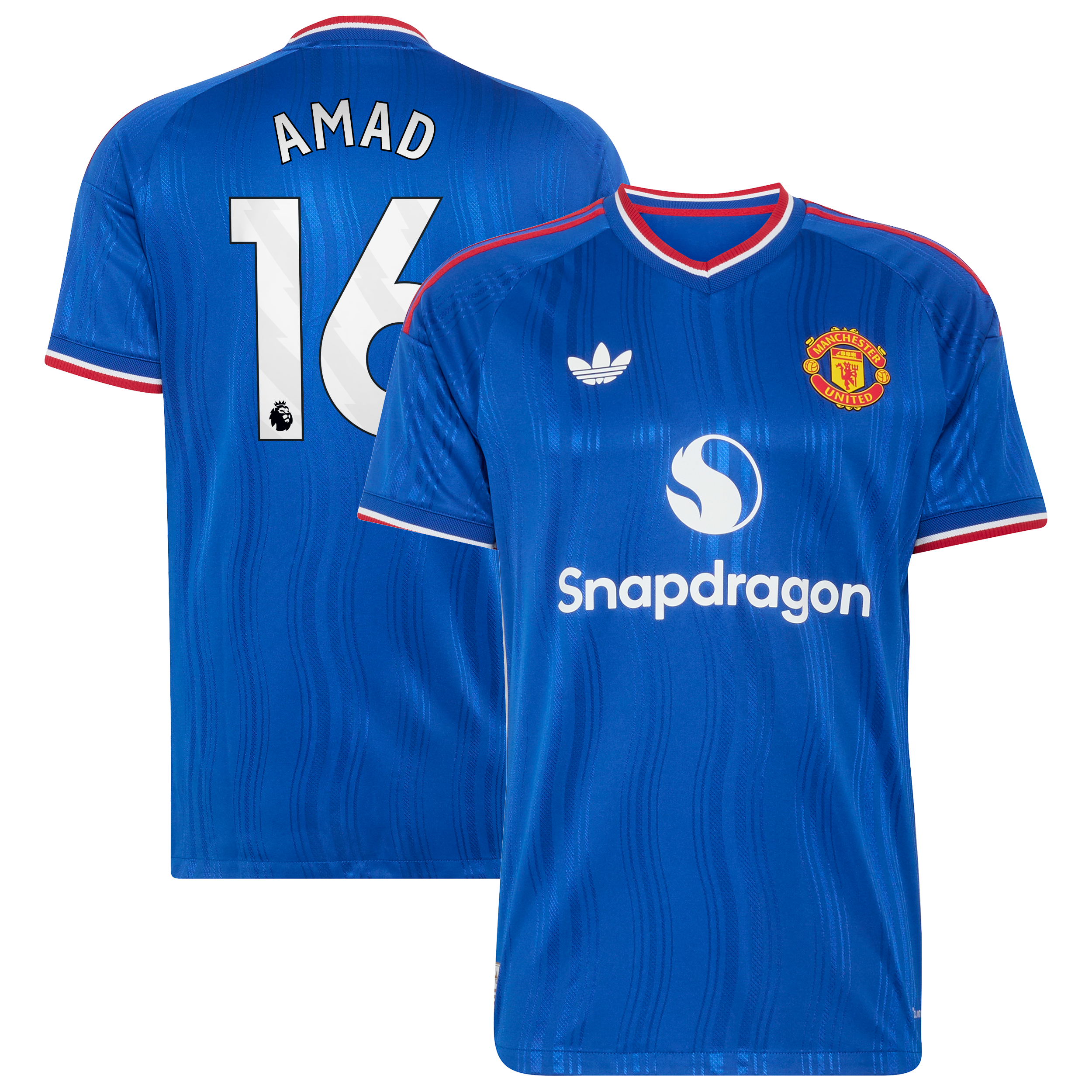 Manchester United adidas Away Authentic Shirt 2026-27 with Amad 16 printing