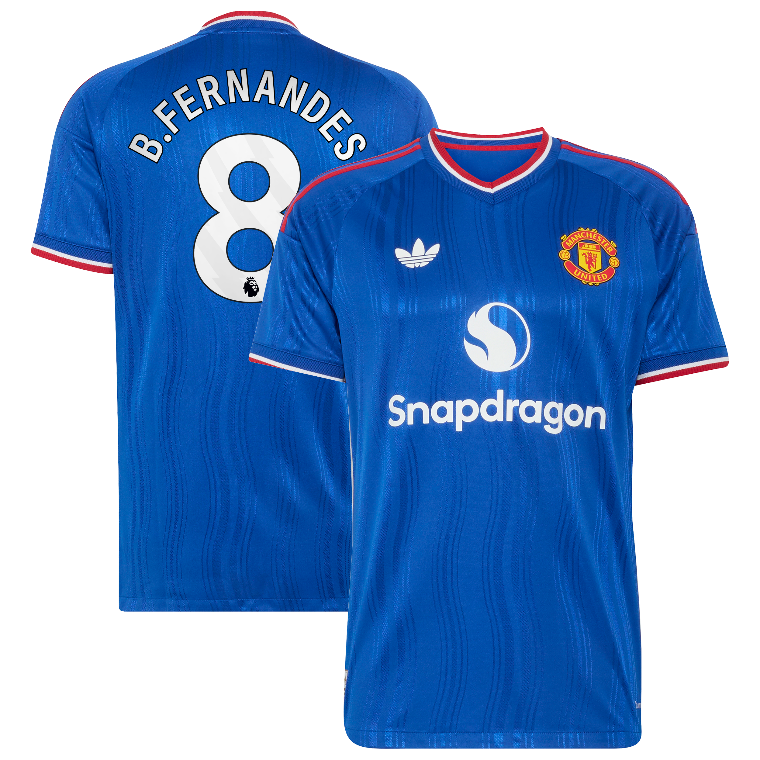 Manchester United adidas Away Authentic Shirt 2026-27 with B.Fernandes 8 printing
