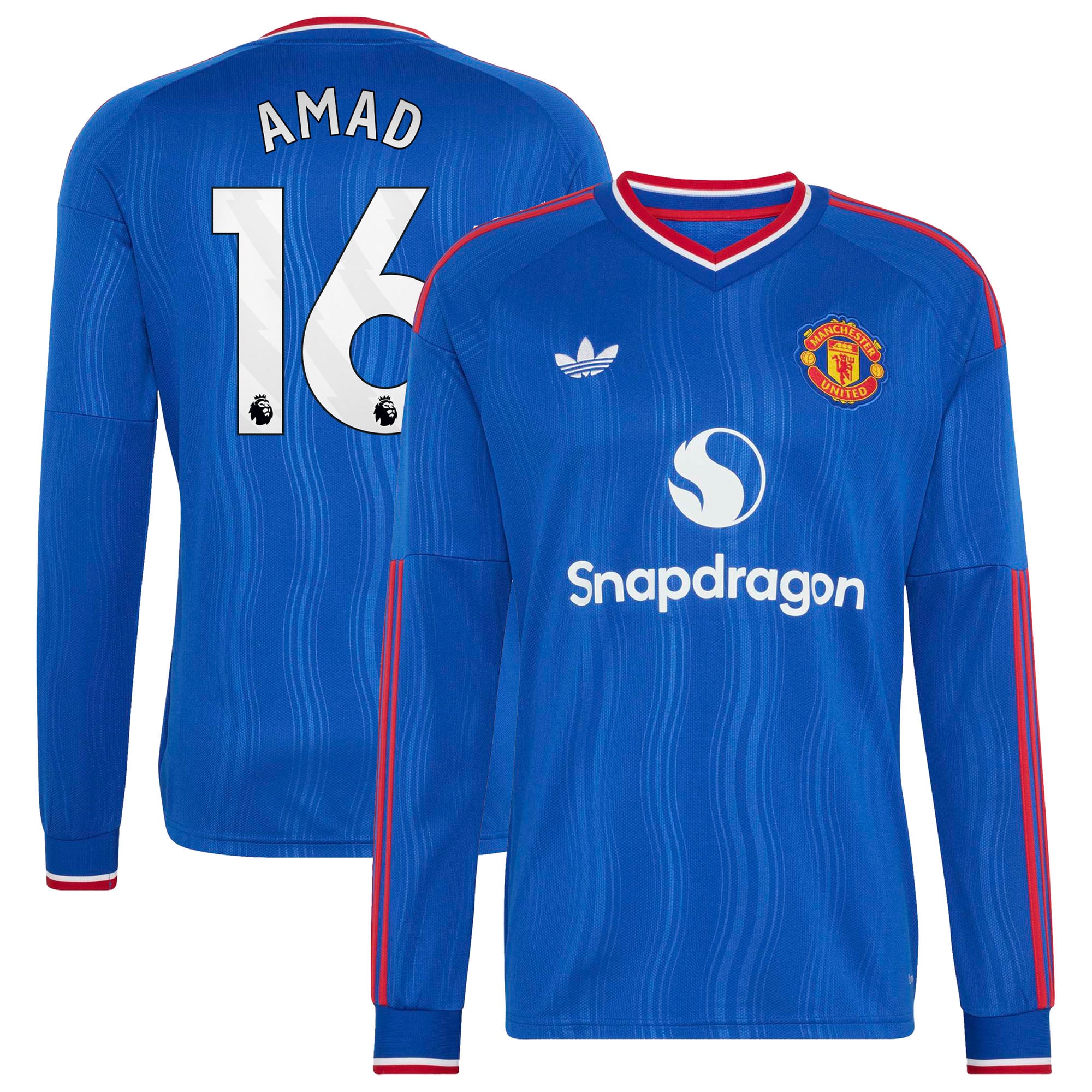 Manchester United adidas Away Shirt 2026-27 - Long Sleeve with Amad 16 printing
