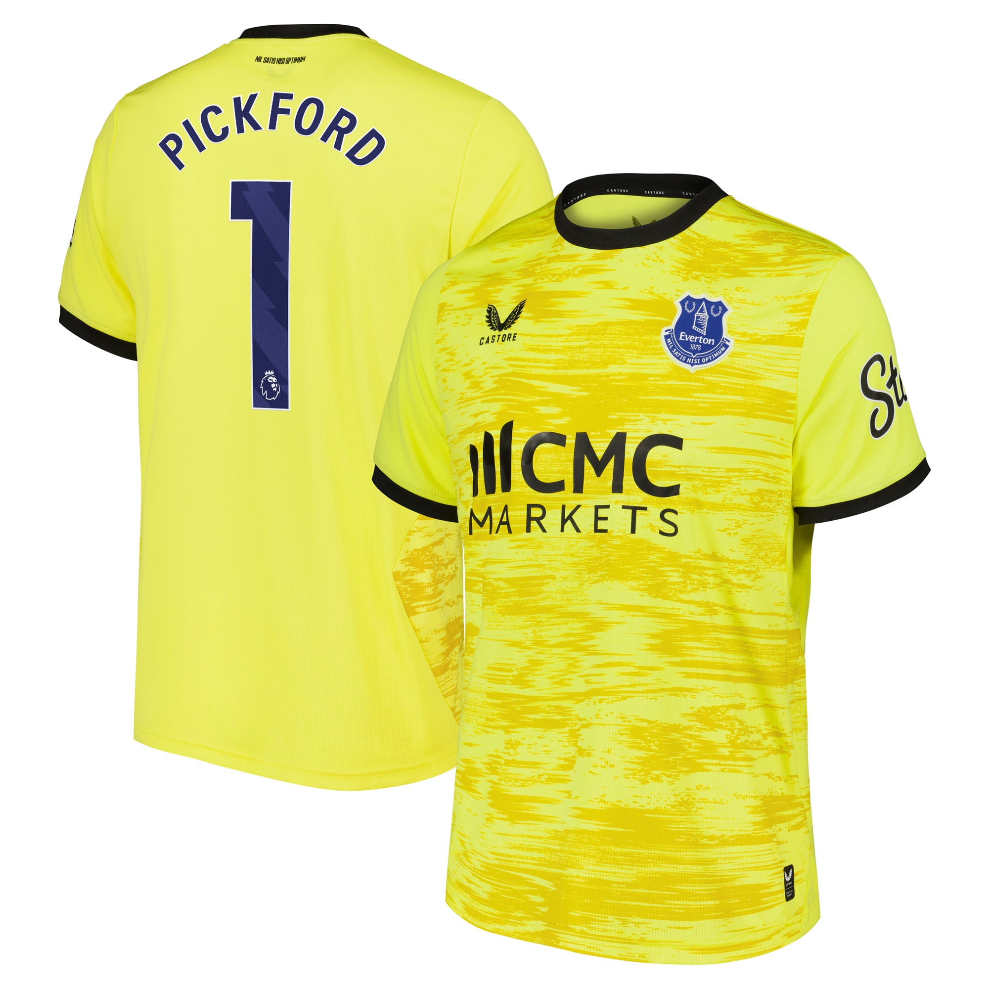 Everton Castore Away Goalkeeper Shirt 2026-27 with Pickford 1 printing
