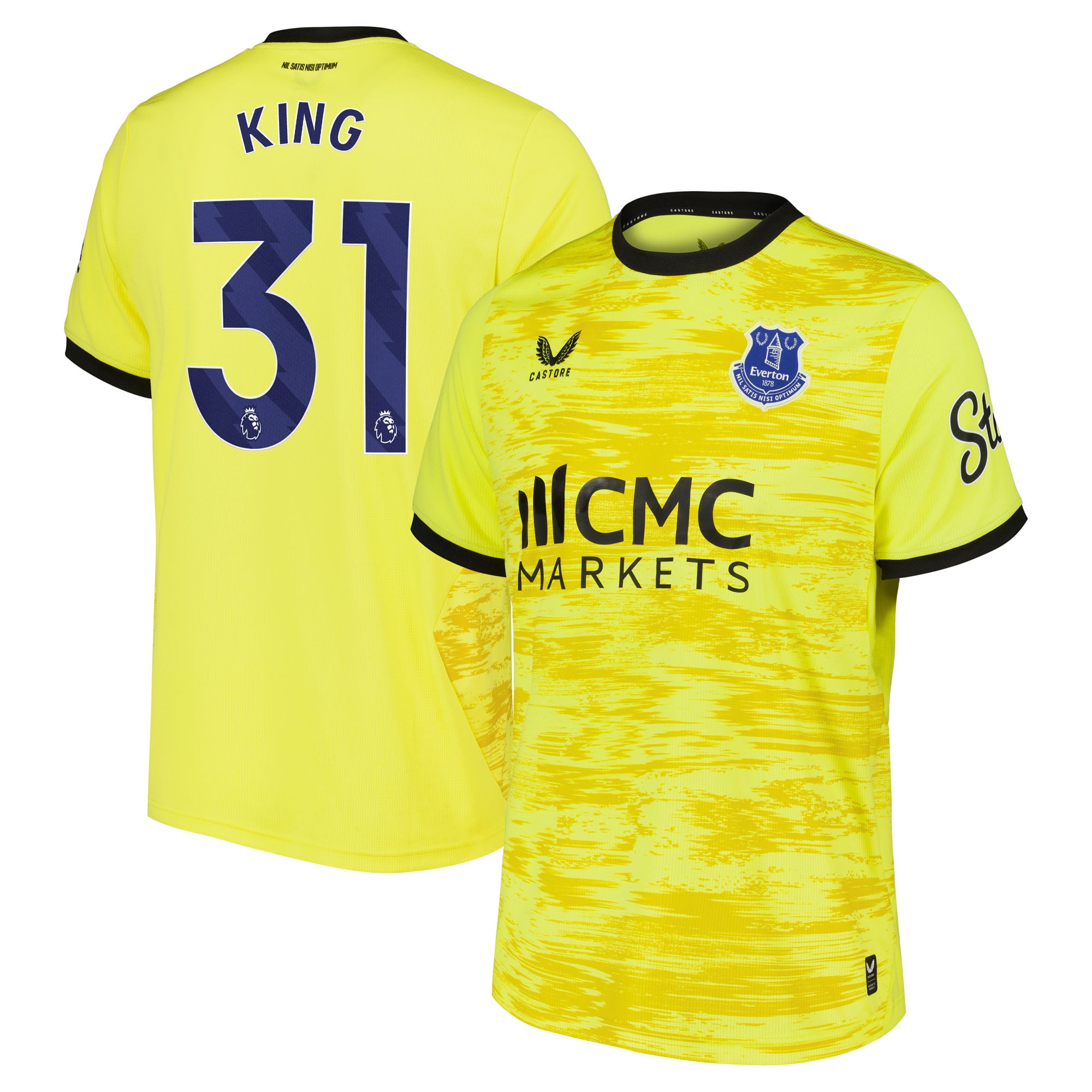 Everton Castore Away Goalkeeper Shirt 2026-27 with King 31 printing