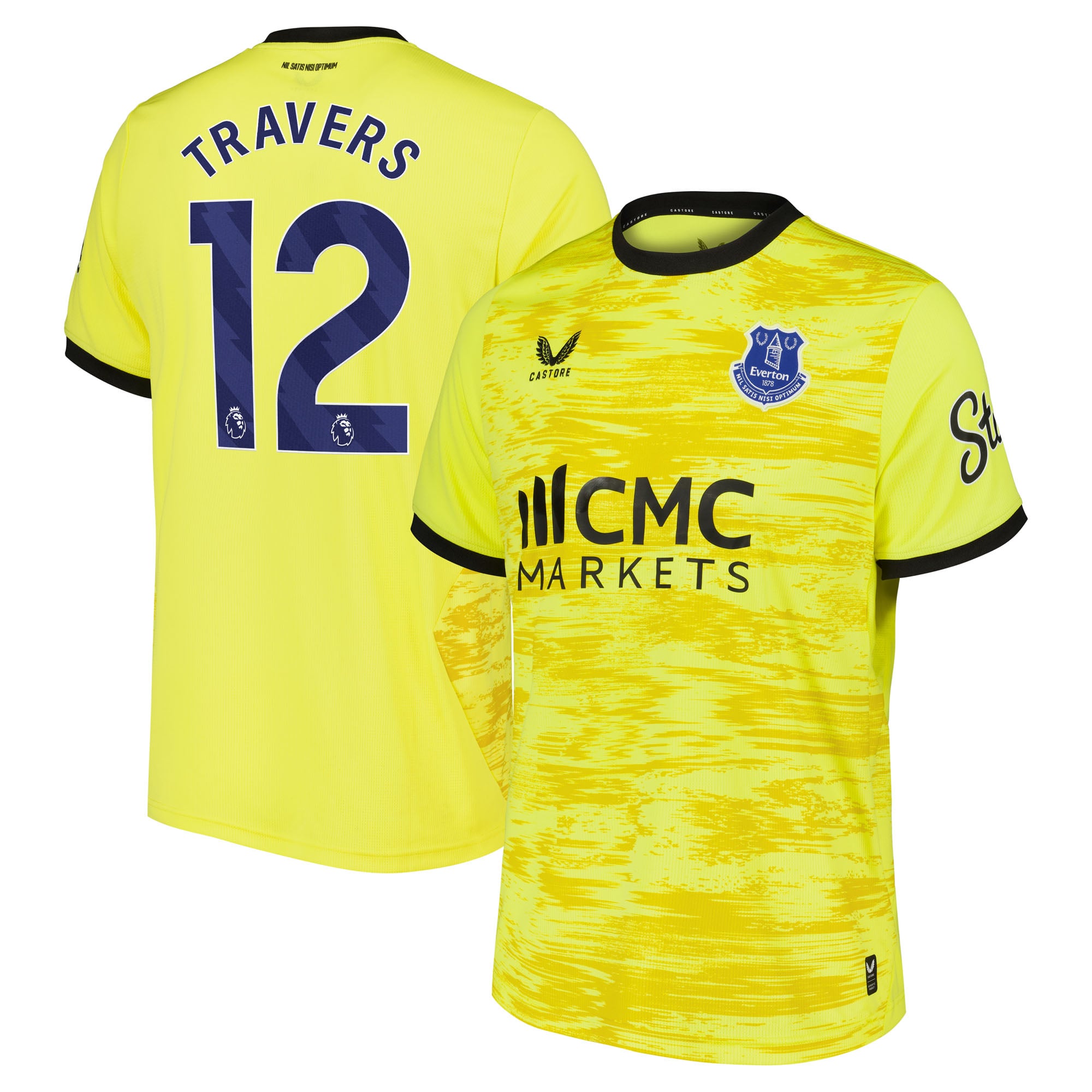 Everton Castore Away Goalkeeper Shirt 2026-27 with Travers 12 printing