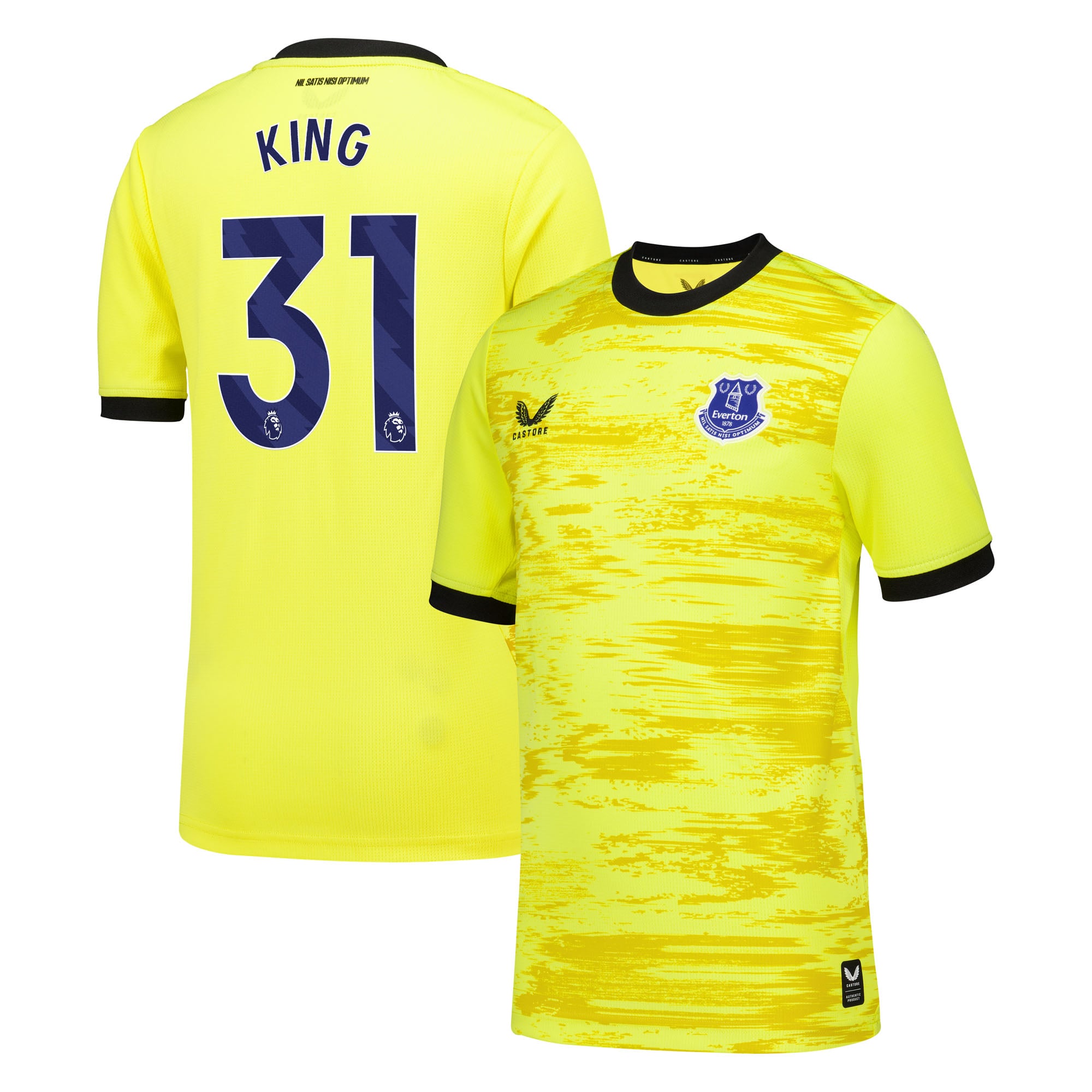 Everton Castore Away Goalkeeper Shirt 2026-27 - Kids with King 31 printing