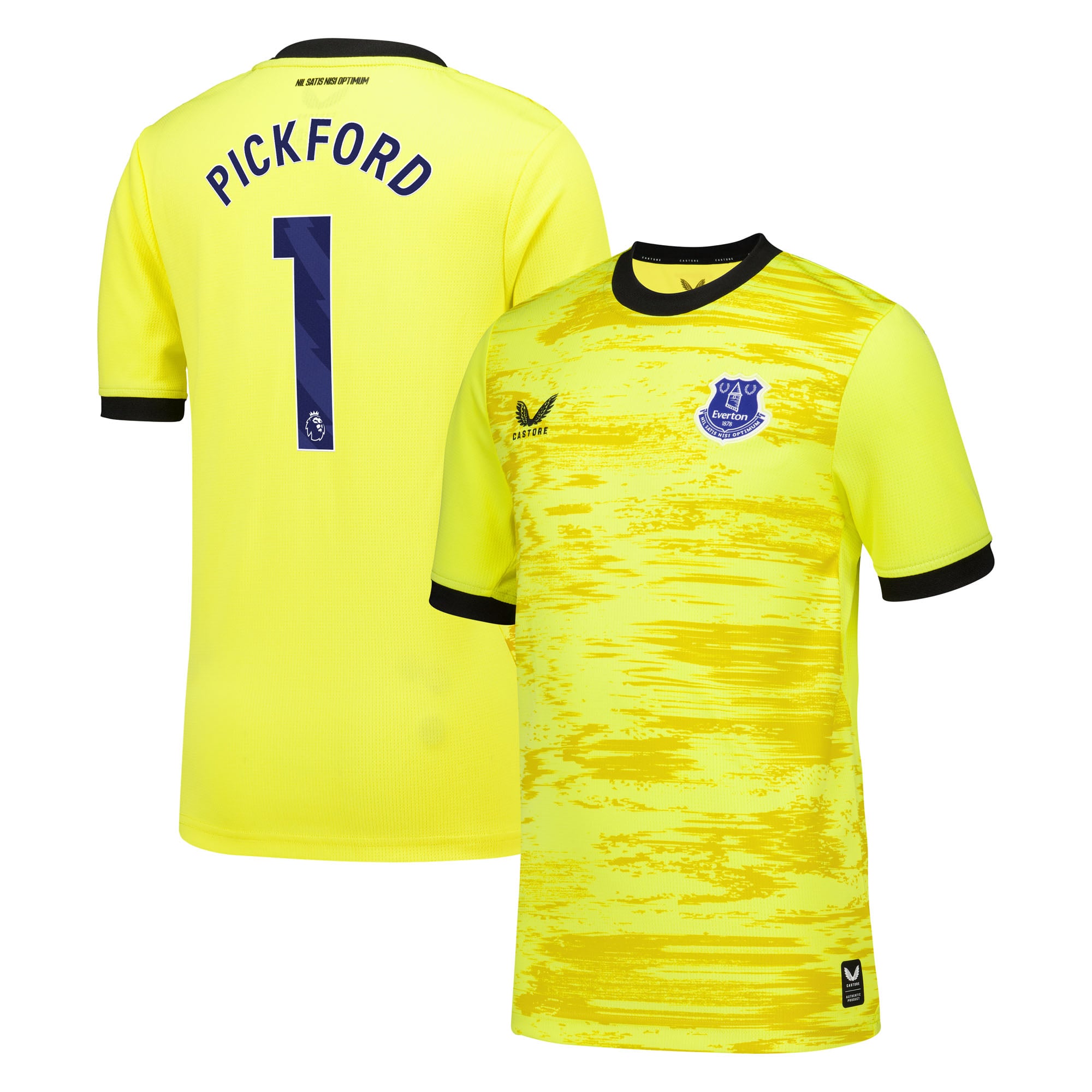 Everton Castore Away Goalkeeper Shirt 2026-27 - Kids with Pickford 1 printing
