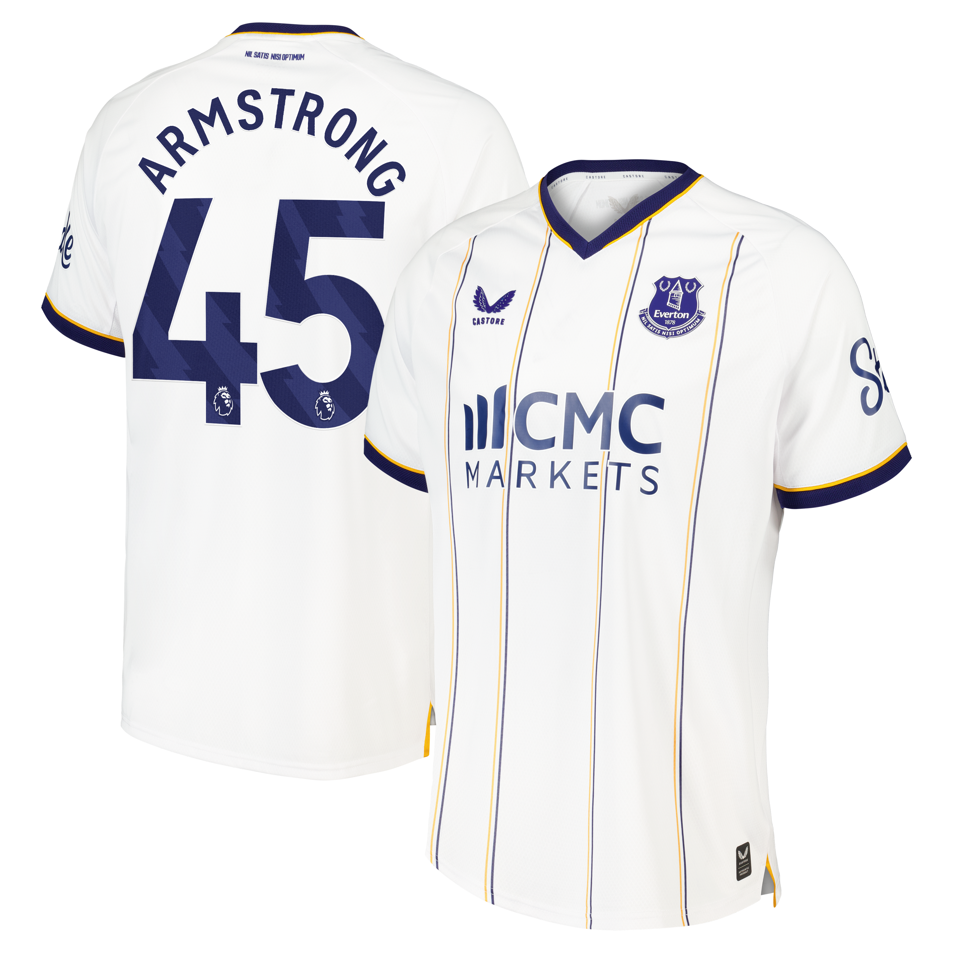Everton Castore Away Pro Shirt 2026-27 with Armstrong 45 printing