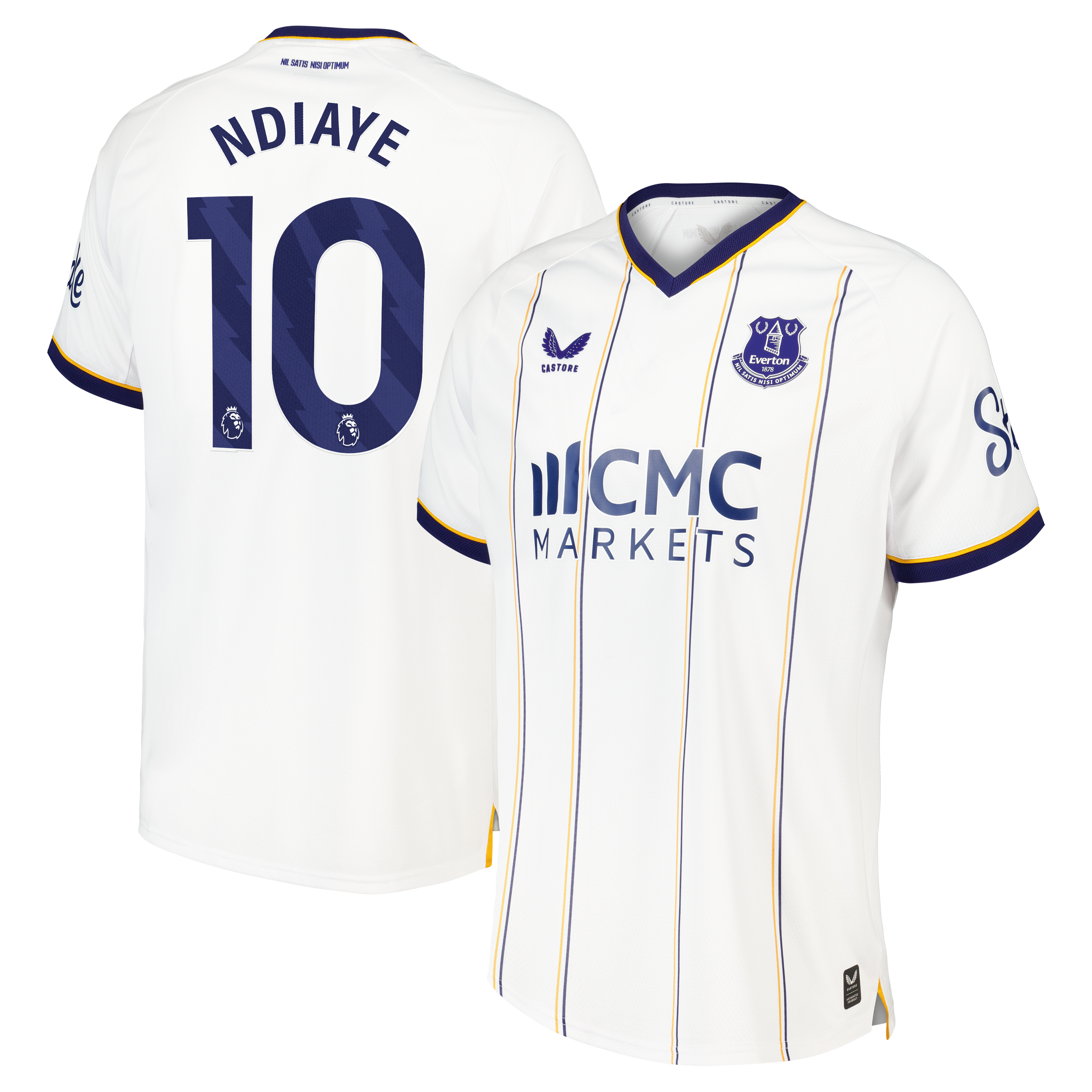 Everton Castore Away Pro Shirt 2026-27 with Ndiaye 10 printing