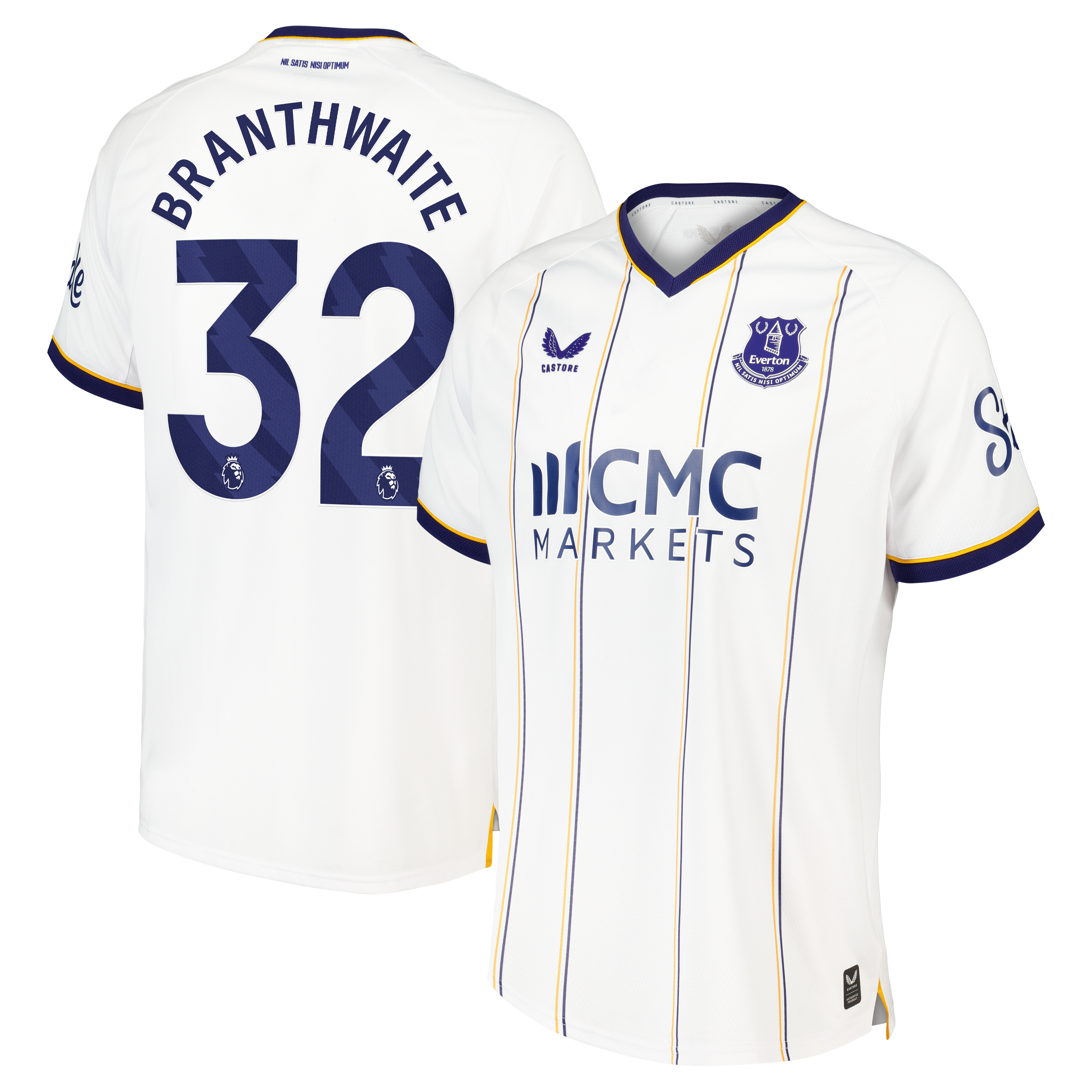 Everton Castore Away Pro Shirt 2026-27 with Branthwaite 32 printing