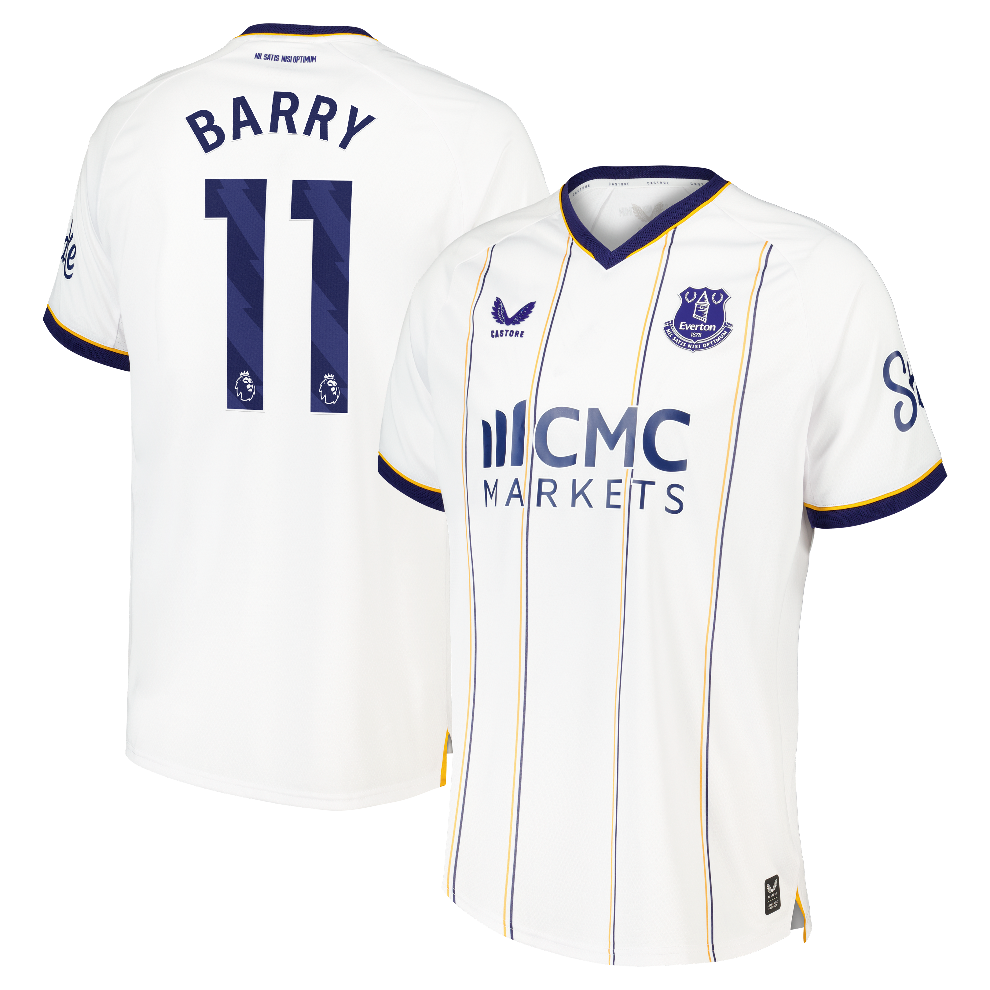 Everton Castore Away Pro Shirt 2026-27 with Barry 11 printing