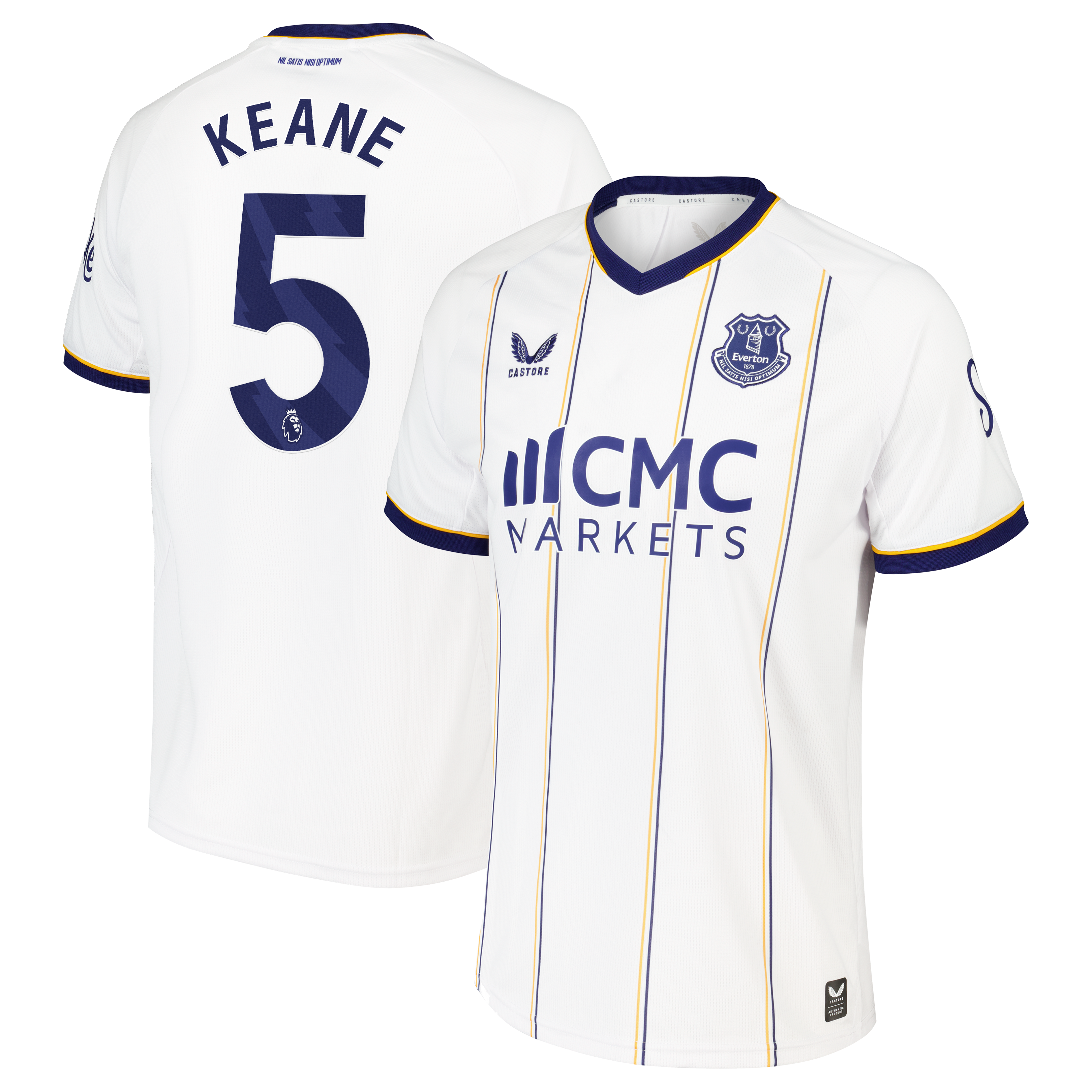 Everton Castore Away Replica Shirt 2026-27 with Keane 5 printing