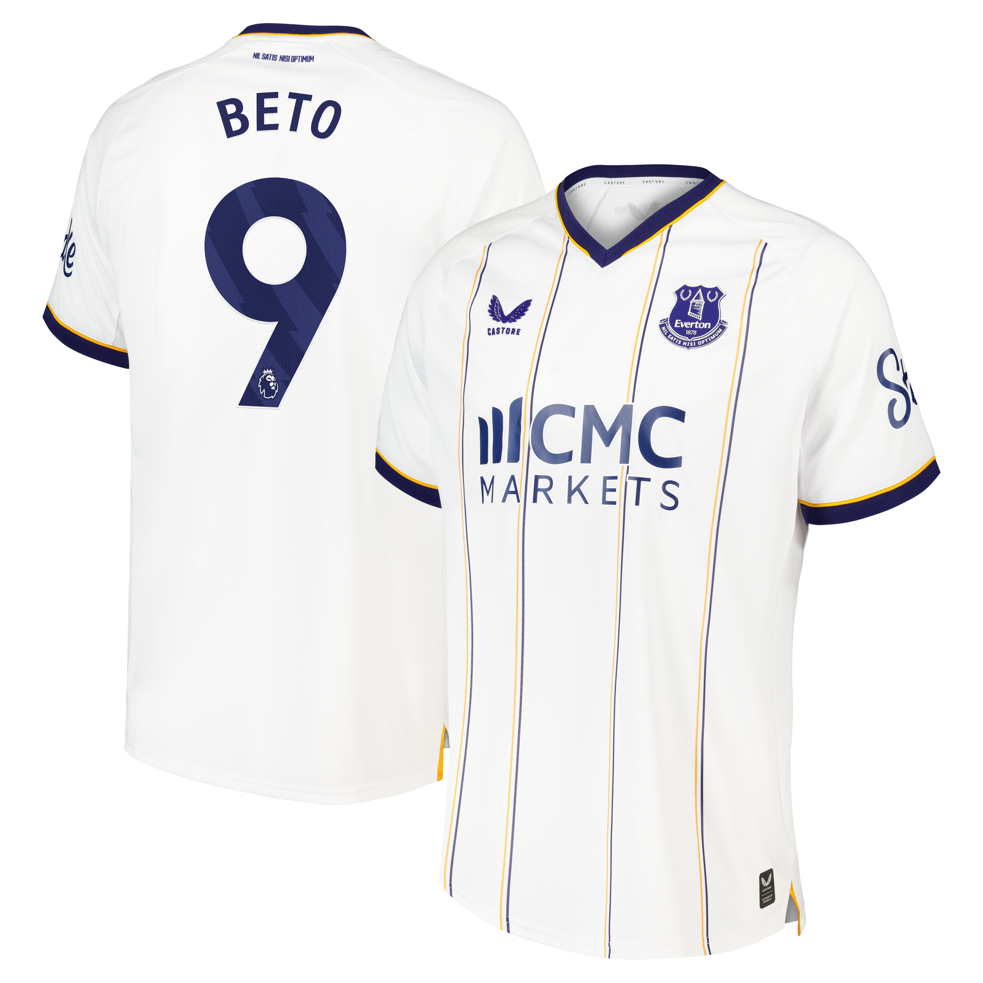 Everton Castore Away Pro Shirt 2026-27 with Beto 9 printing