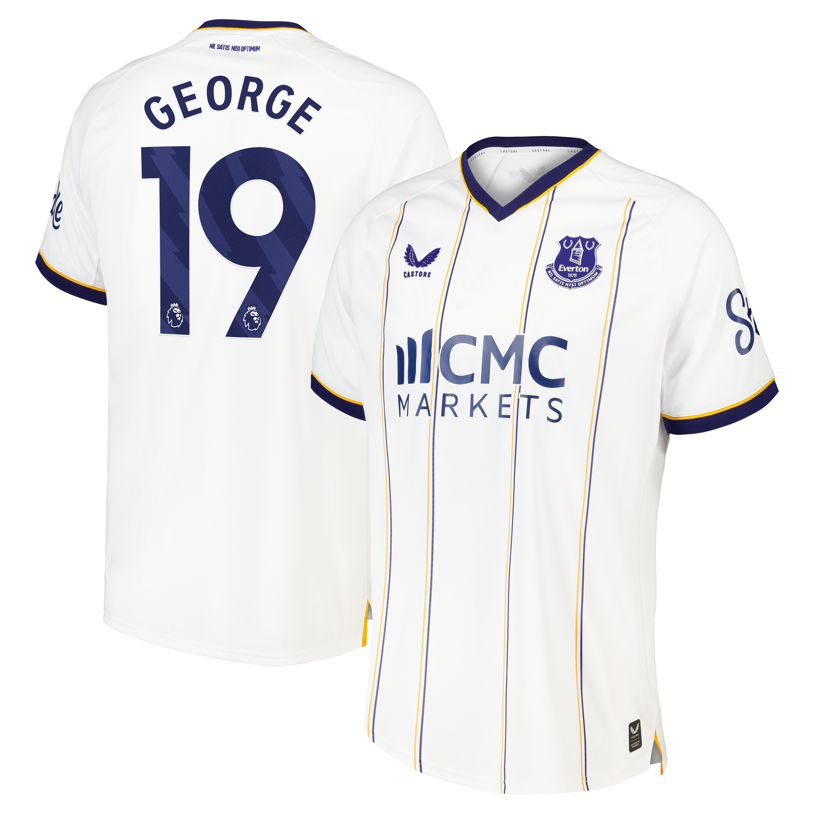 Everton Castore Away Pro Shirt 2026-27 with George 19 printing